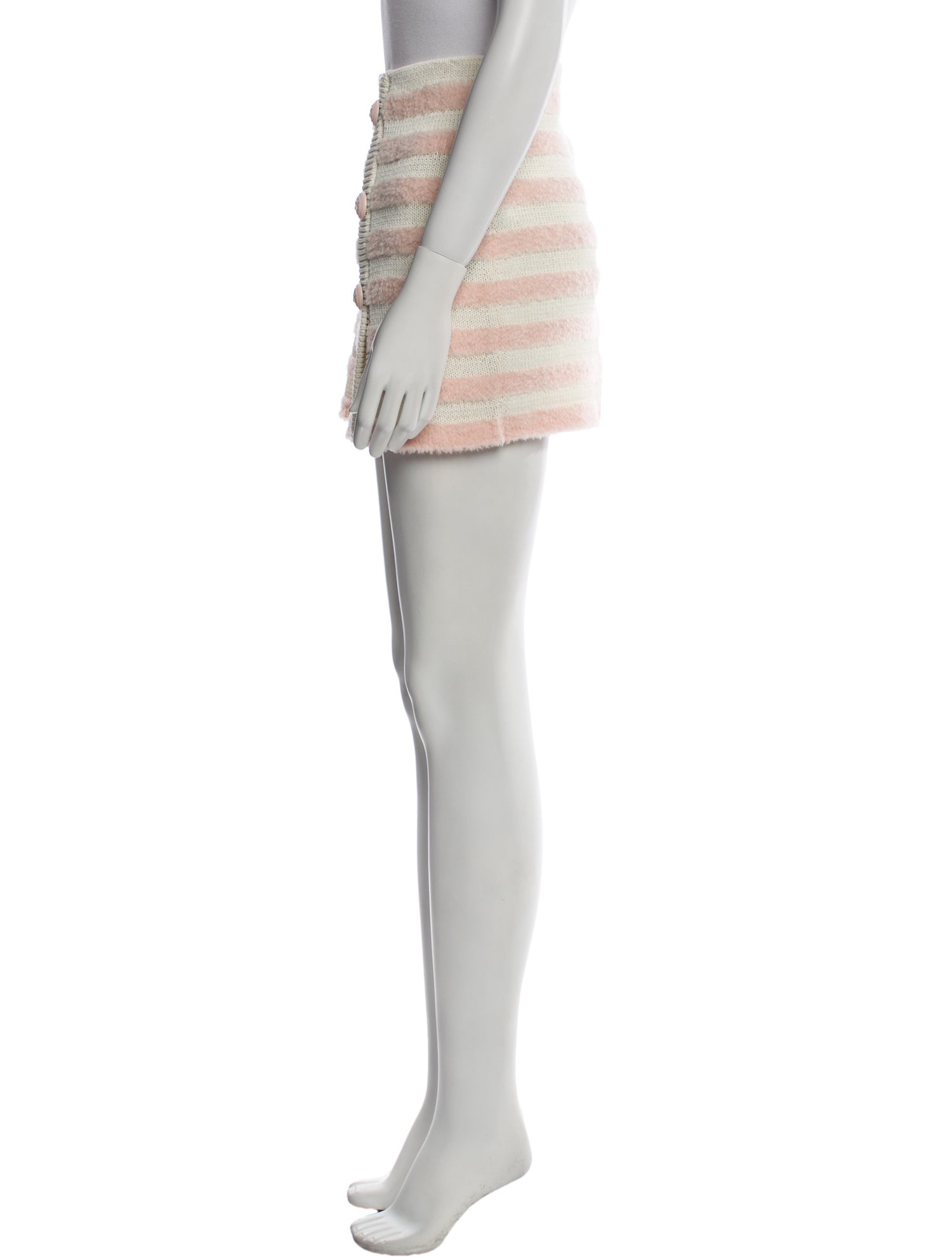 Balmain Striped Mini Skirt w/ Tags