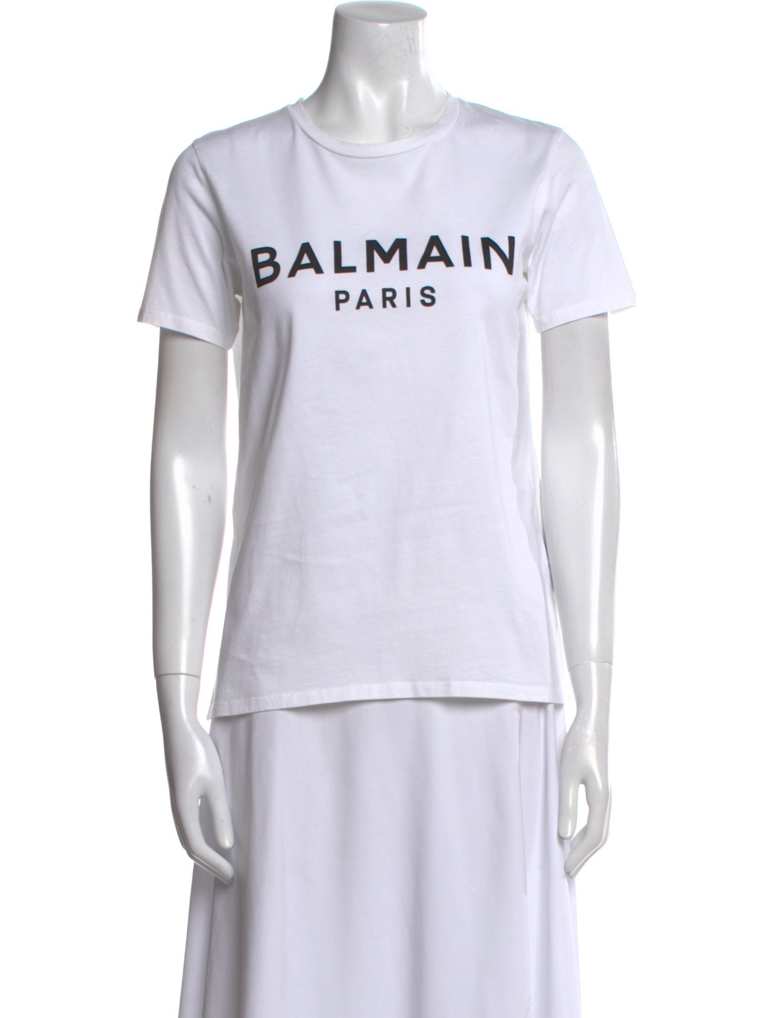 Balmain Graphic Print Crew Neck T-Shirt