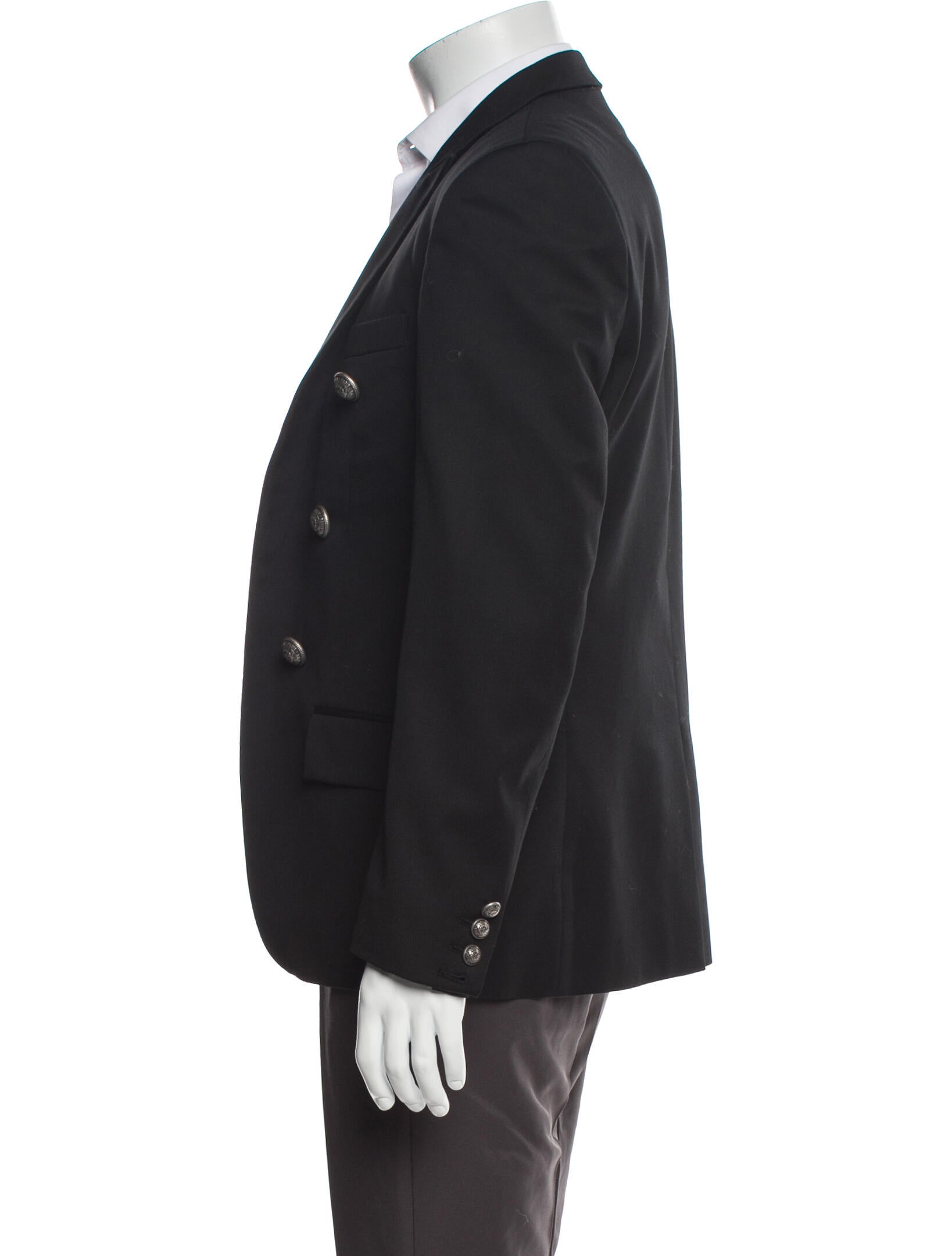 Balmain Wool Embroidered Accent Blazer