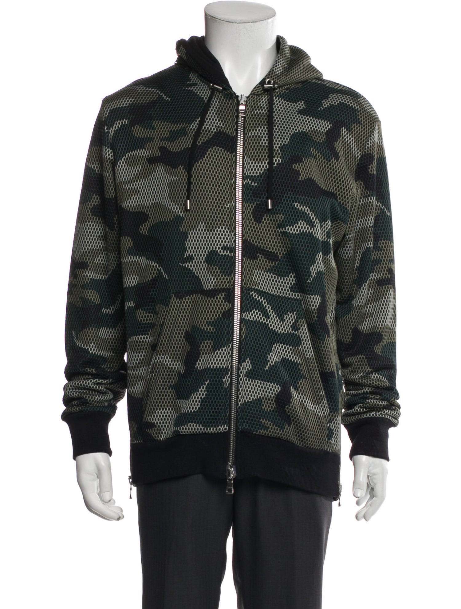 Balmain Camouflage Print Bomber Jacket