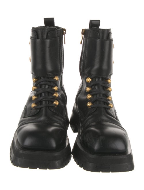 Balmain Leather Combat Boots
