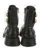 Balmain Leather Combat Boots