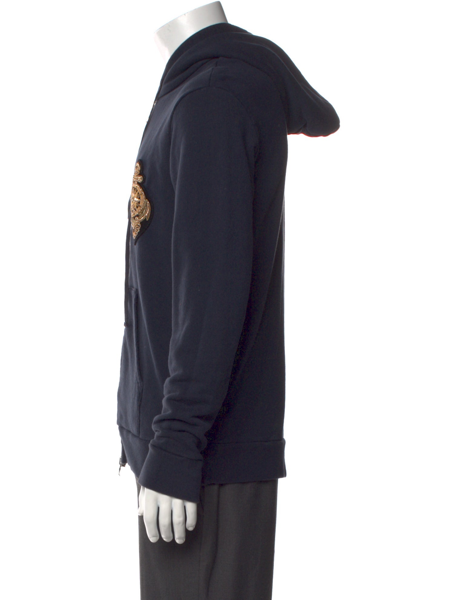 Balmain Graphic Print Crew Neck Hoodie