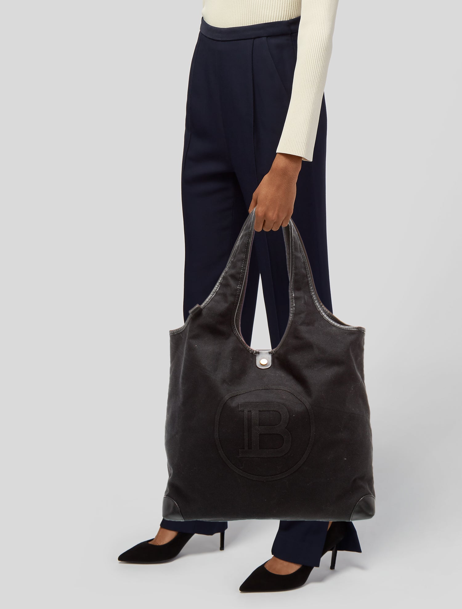 Balmain Canvas Hobo