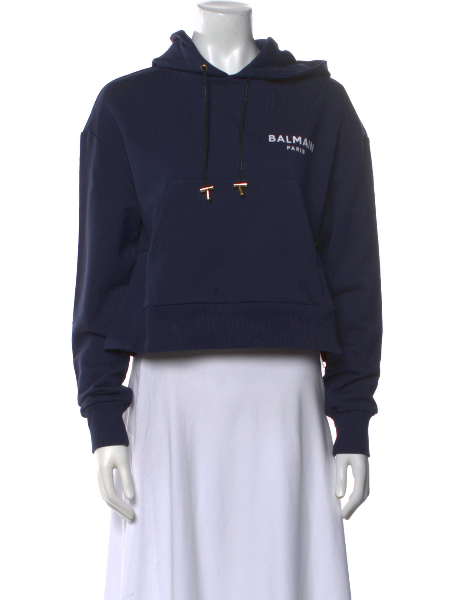 Balmain Graphic Print Crew Neck Sweatshirt