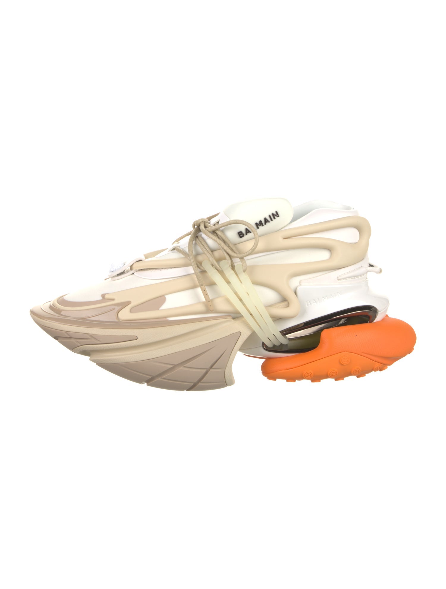 Balmain Leather Printed Sneakers