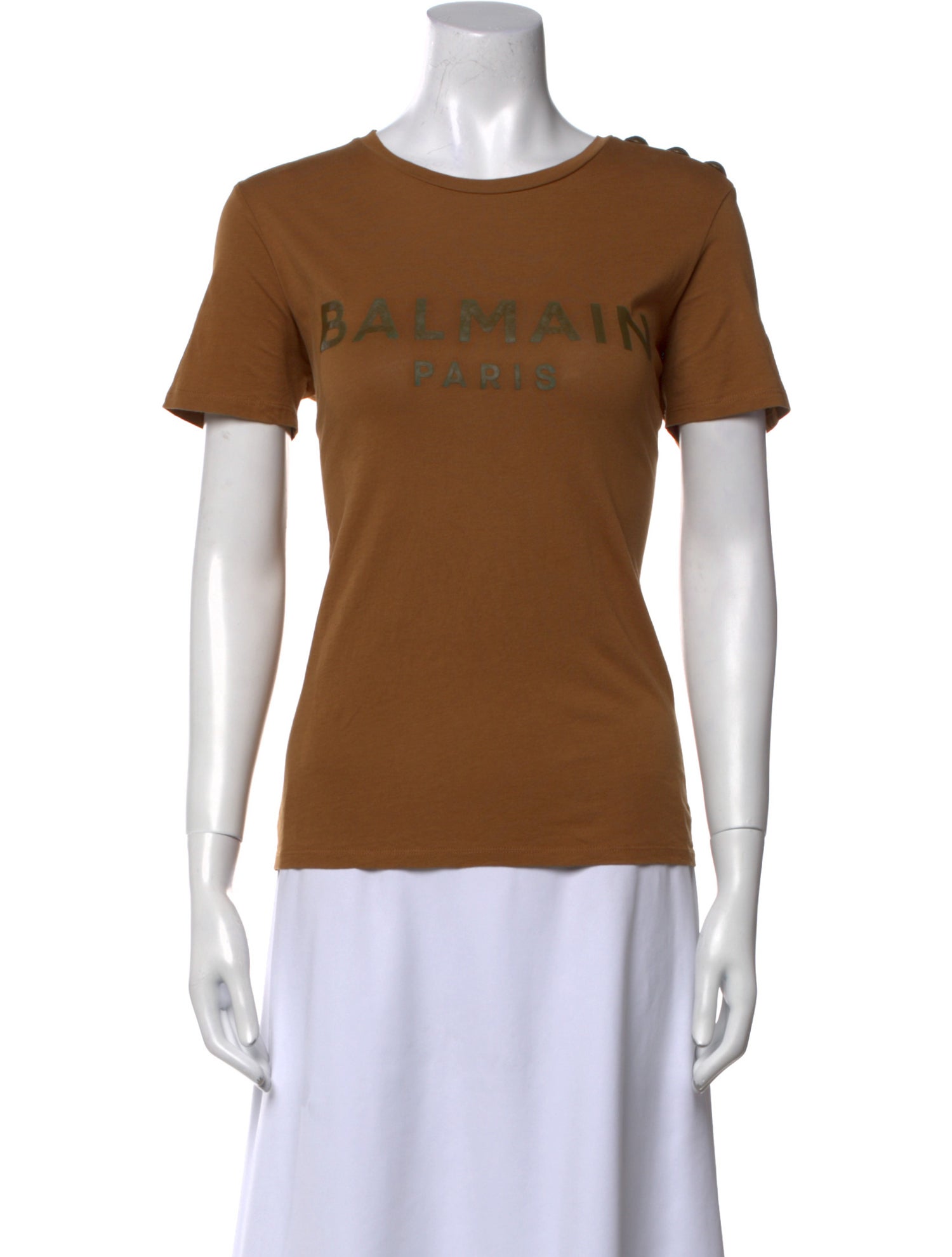 Balmain Graphic Print Crew Neck T-Shirt