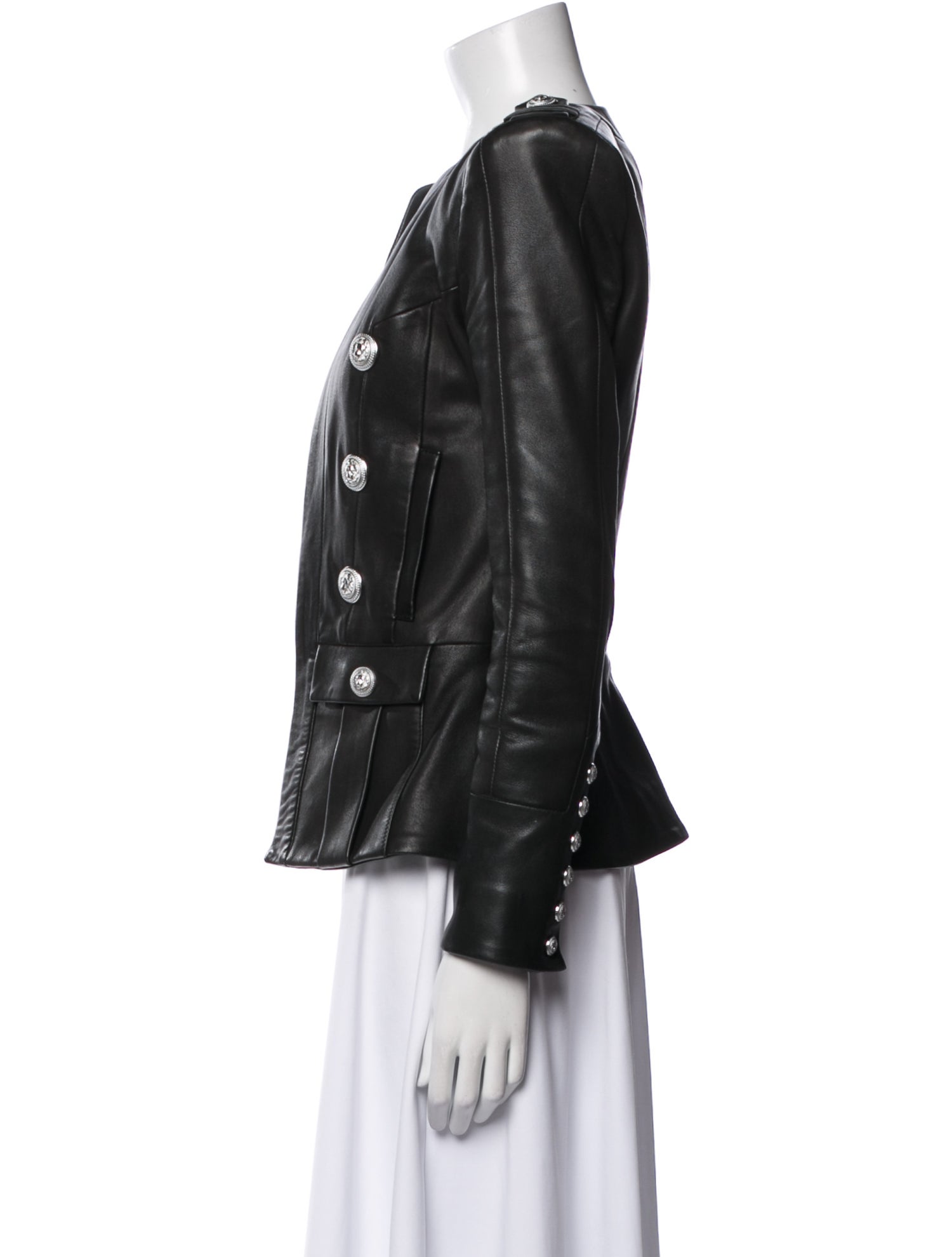 Balmain Leather Evening Jacket