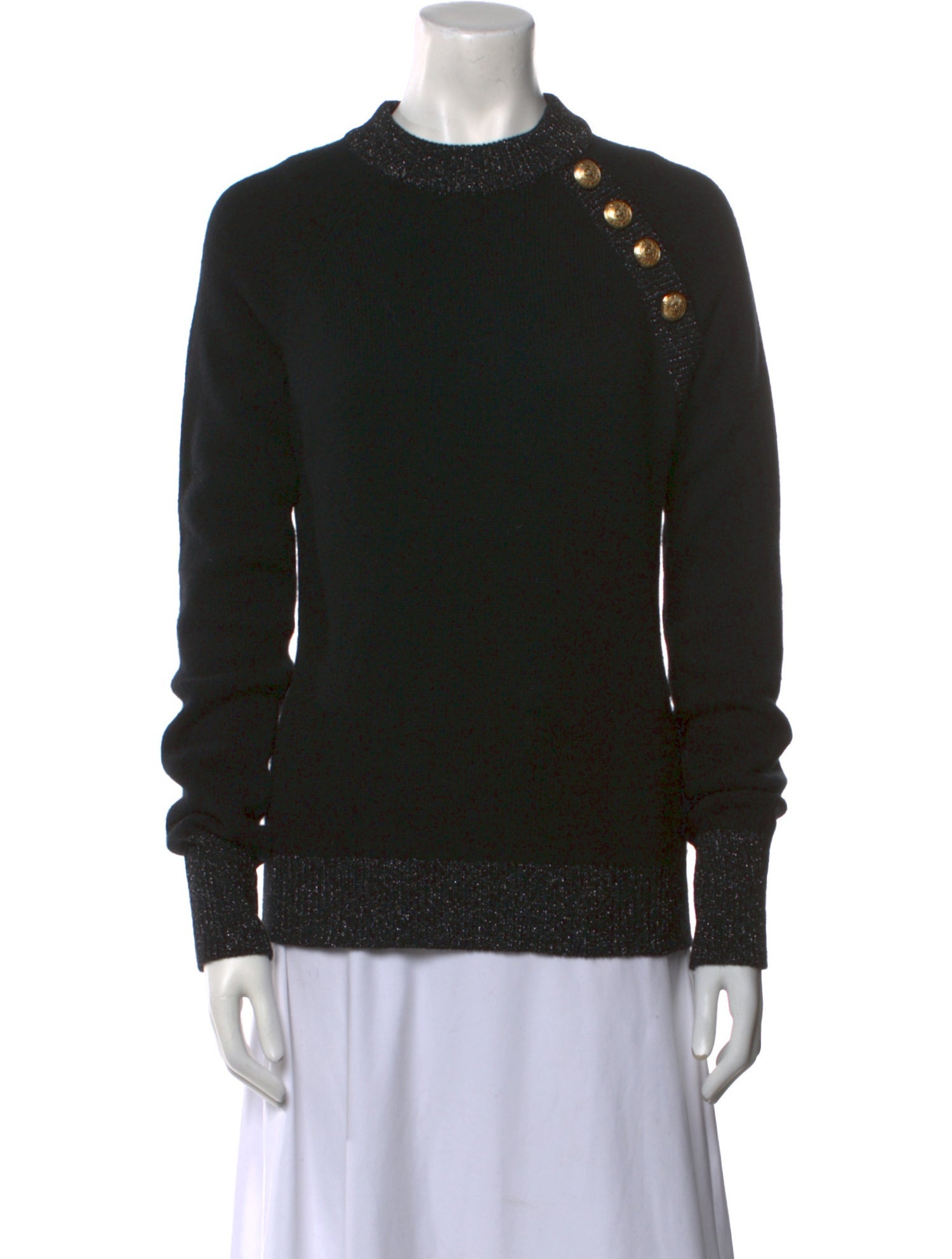 Balmain Wool Crew Neck Sweater