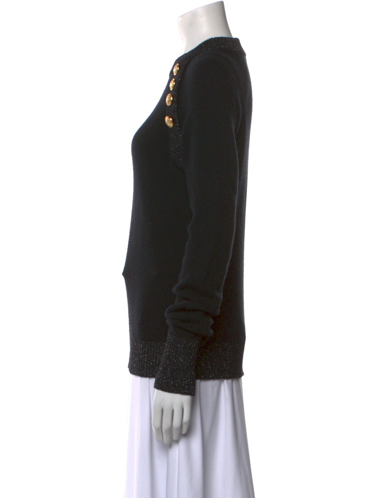 Balmain Wool Crew Neck Sweater