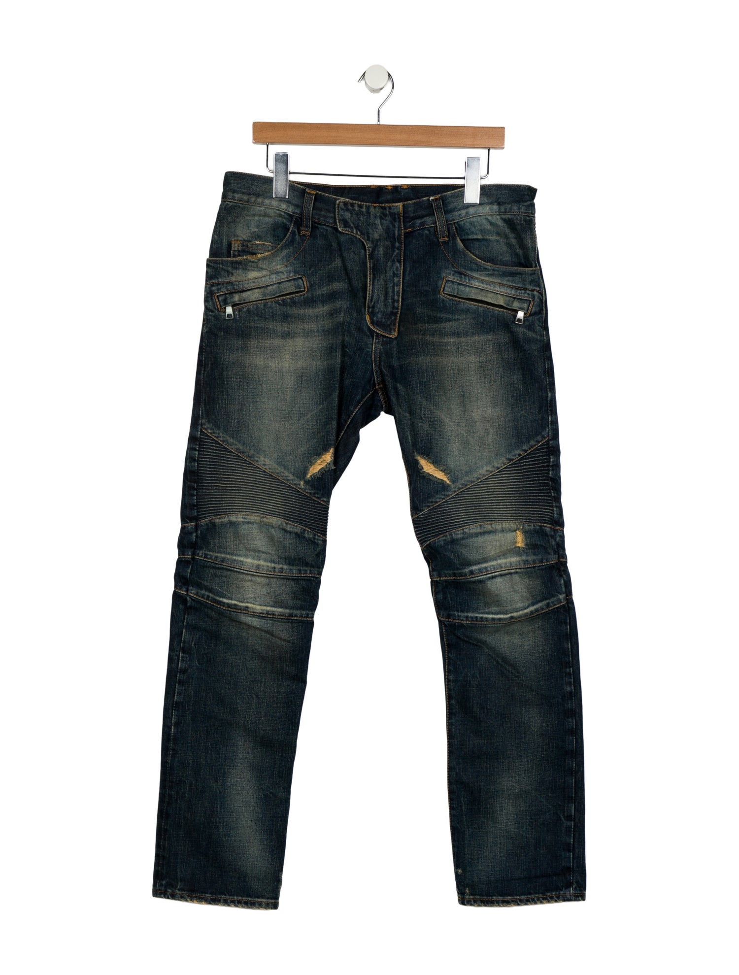 Balmain Moto Jeans
