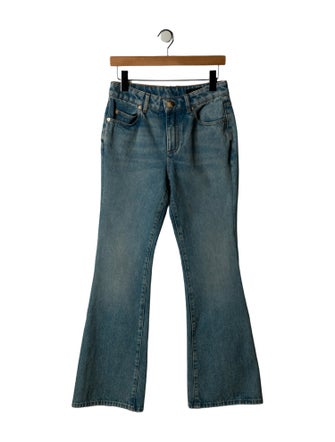 Balmain Mid-Rise Wide Leg Jeans