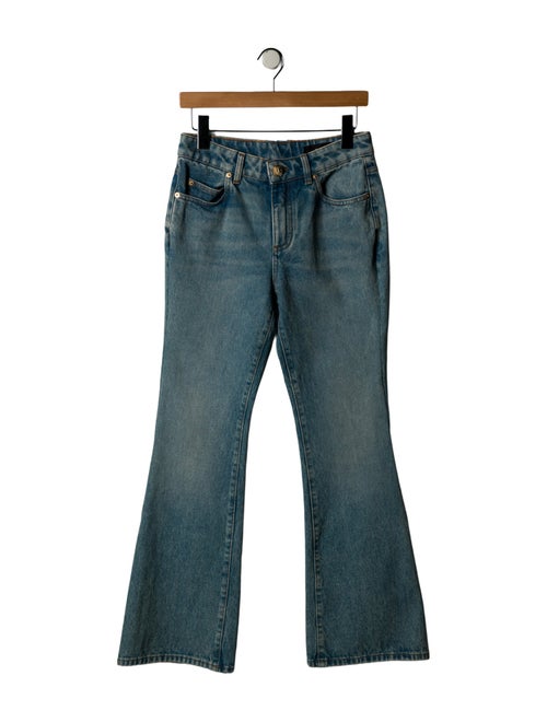 Balmain Mid-Rise Wide Leg Jeans