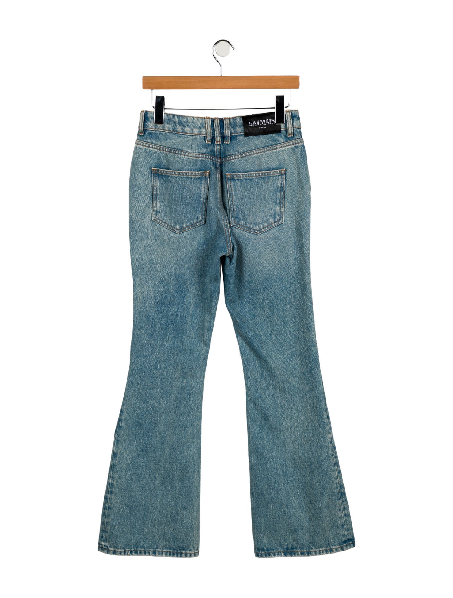 Balmain Mid-Rise Wide Leg Jeans