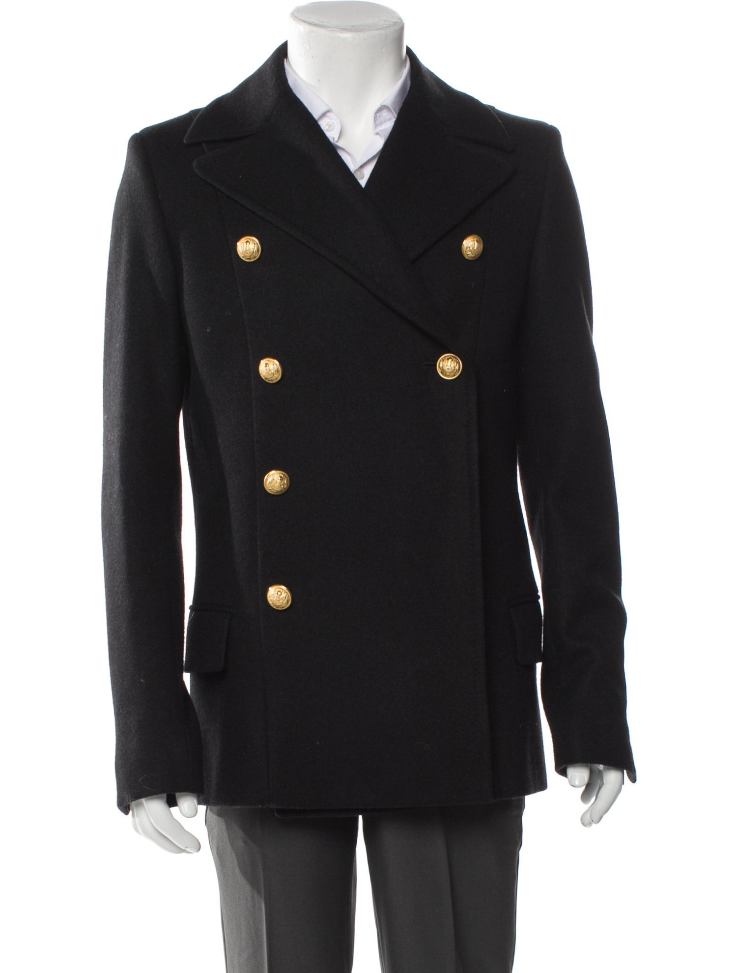Balmain Wool Peacoat