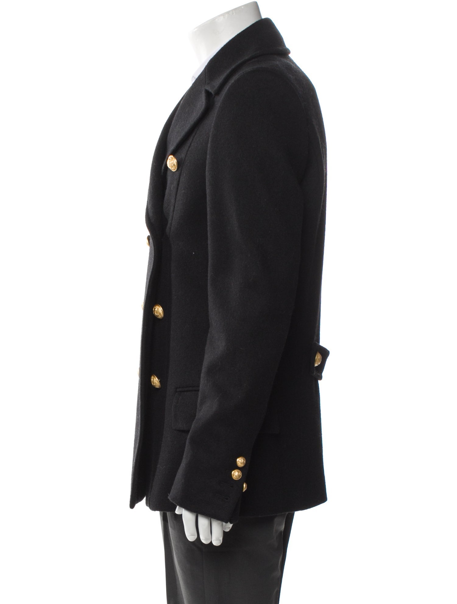 Balmain Wool Peacoat
