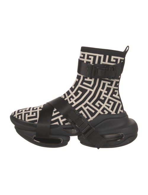 Balmain Monogram Pattern Boots