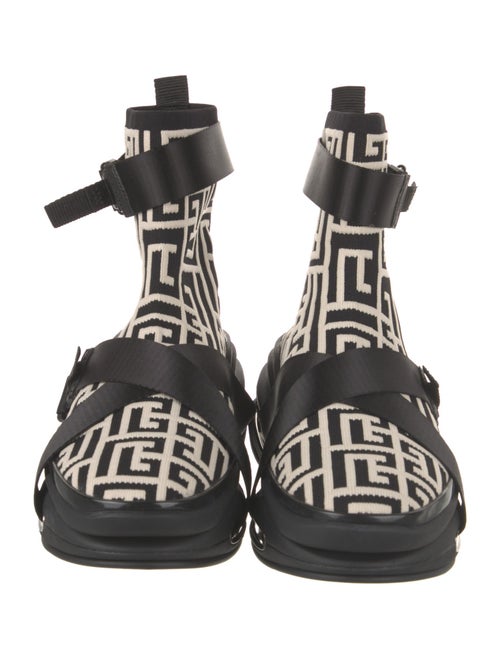 Balmain Monogram Pattern Boots