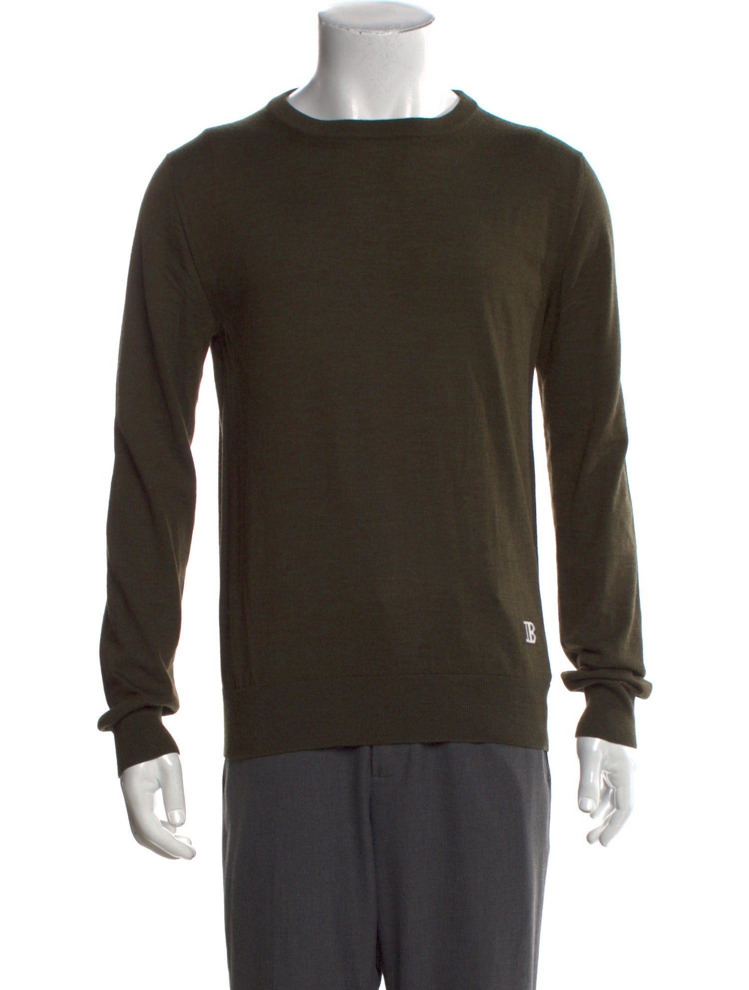 Balmain Merino Wool Crew Neck Pullover