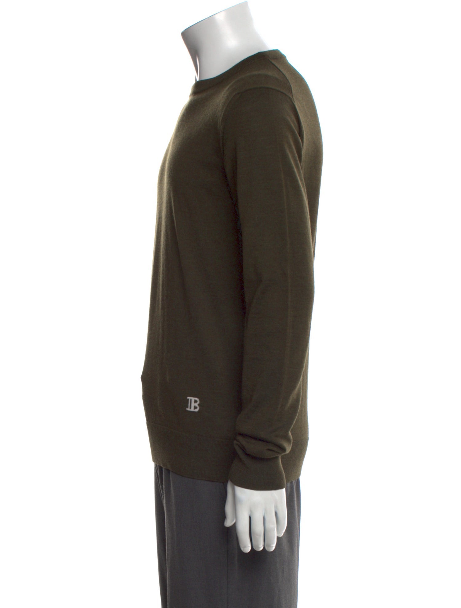 Balmain Merino Wool Crew Neck Pullover