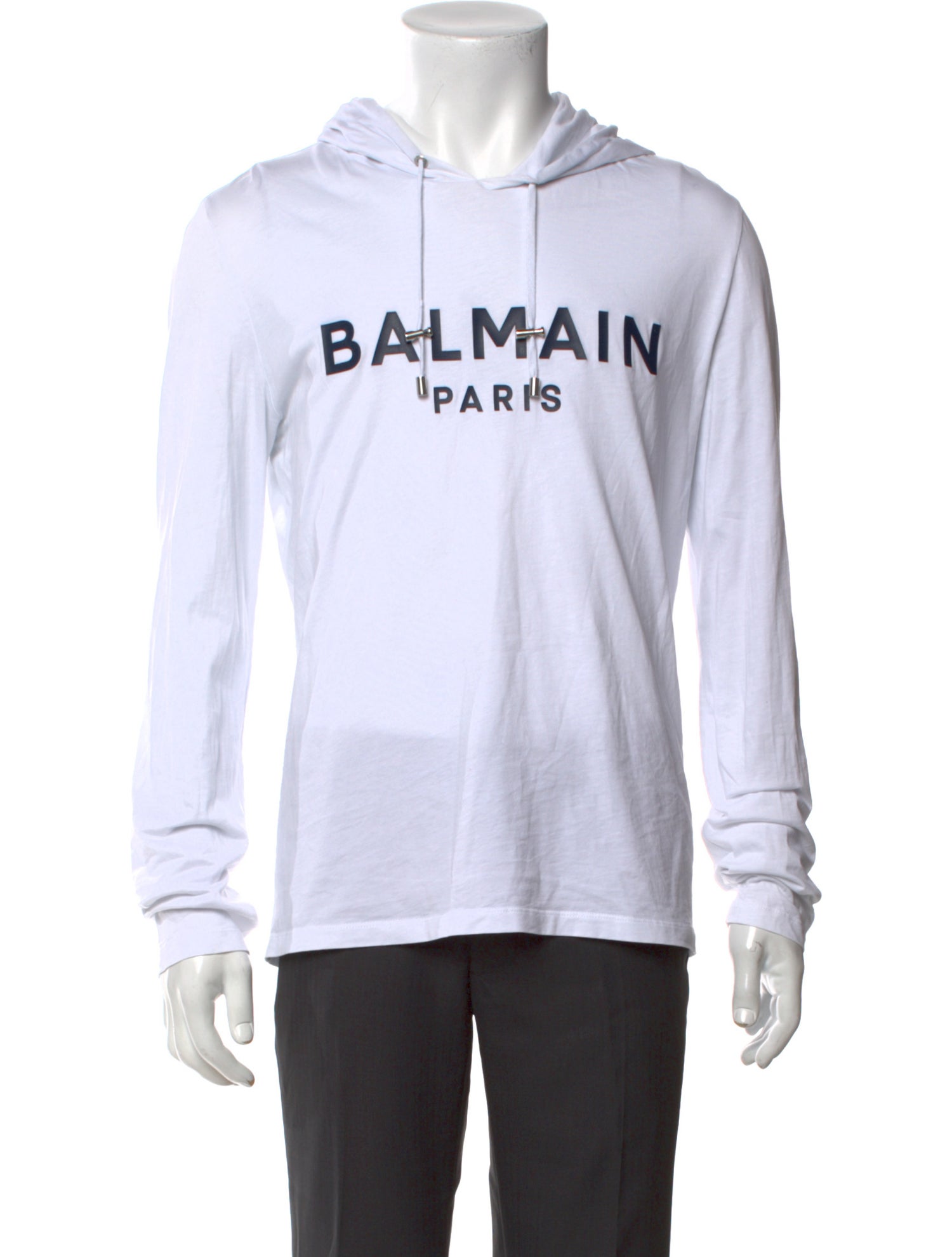 Balmain Graphic Print Crew Neck Hoodie