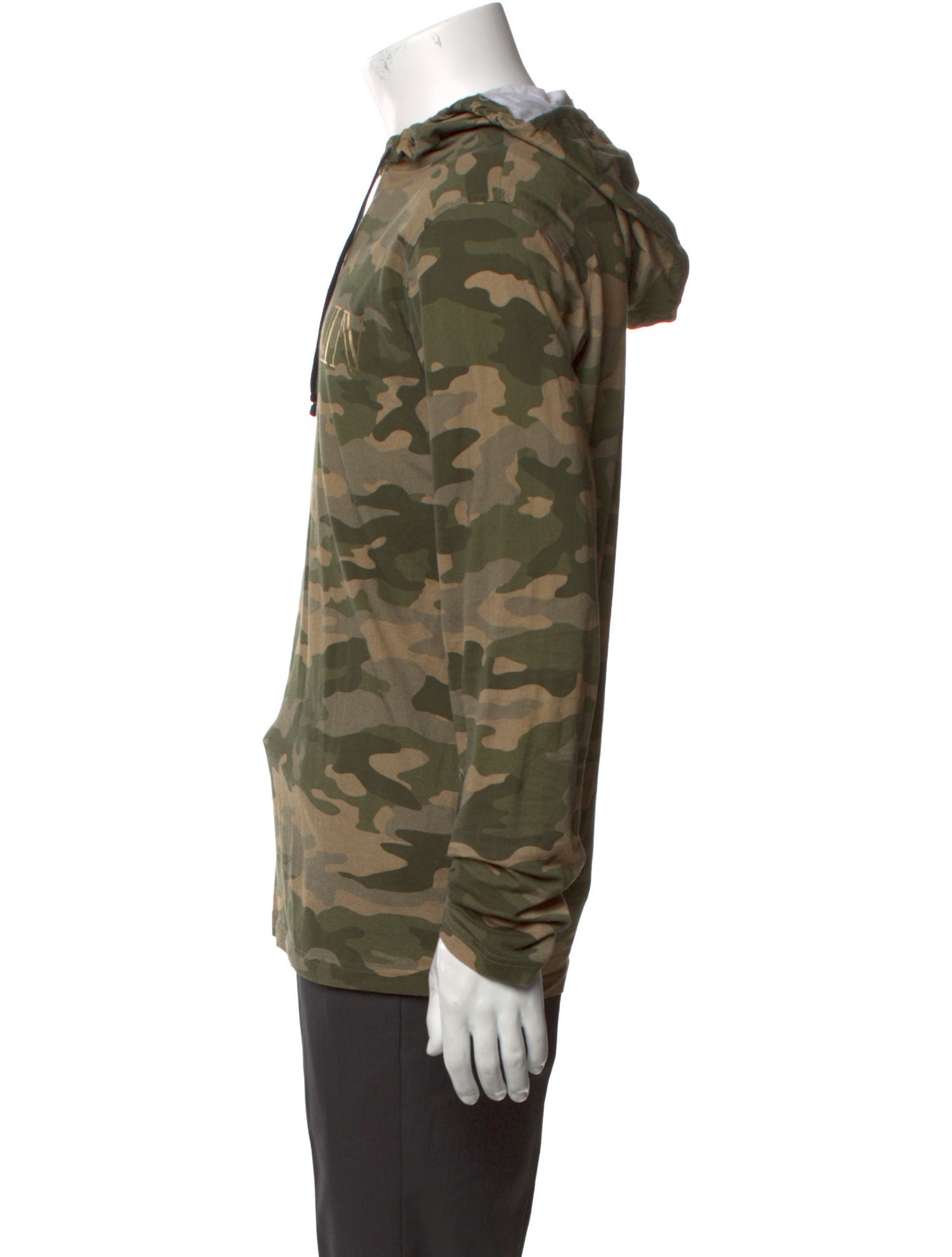 Balmain Camouflage Print Crew Neck Sweatshirt