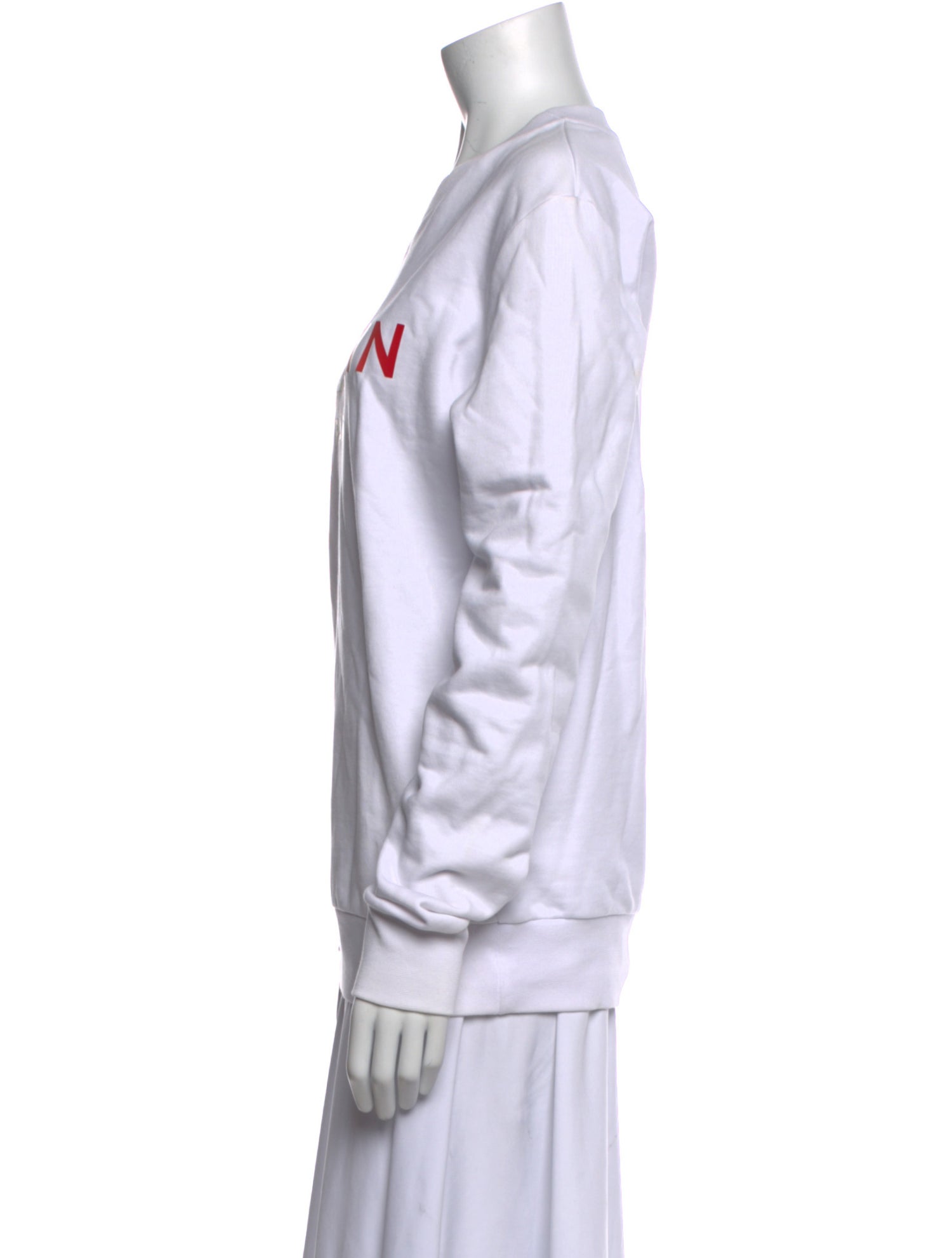 Balmain Graphic Print Crew Neck Sweatshirt