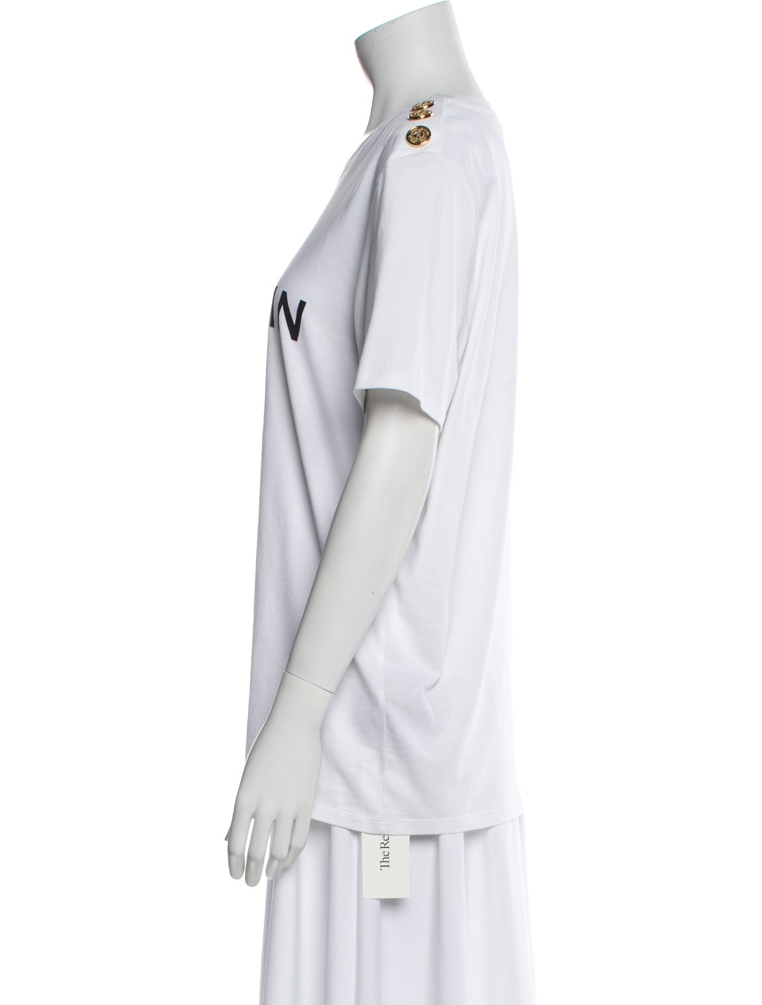 Balmain Graphic Print Crew Neck T-Shirt