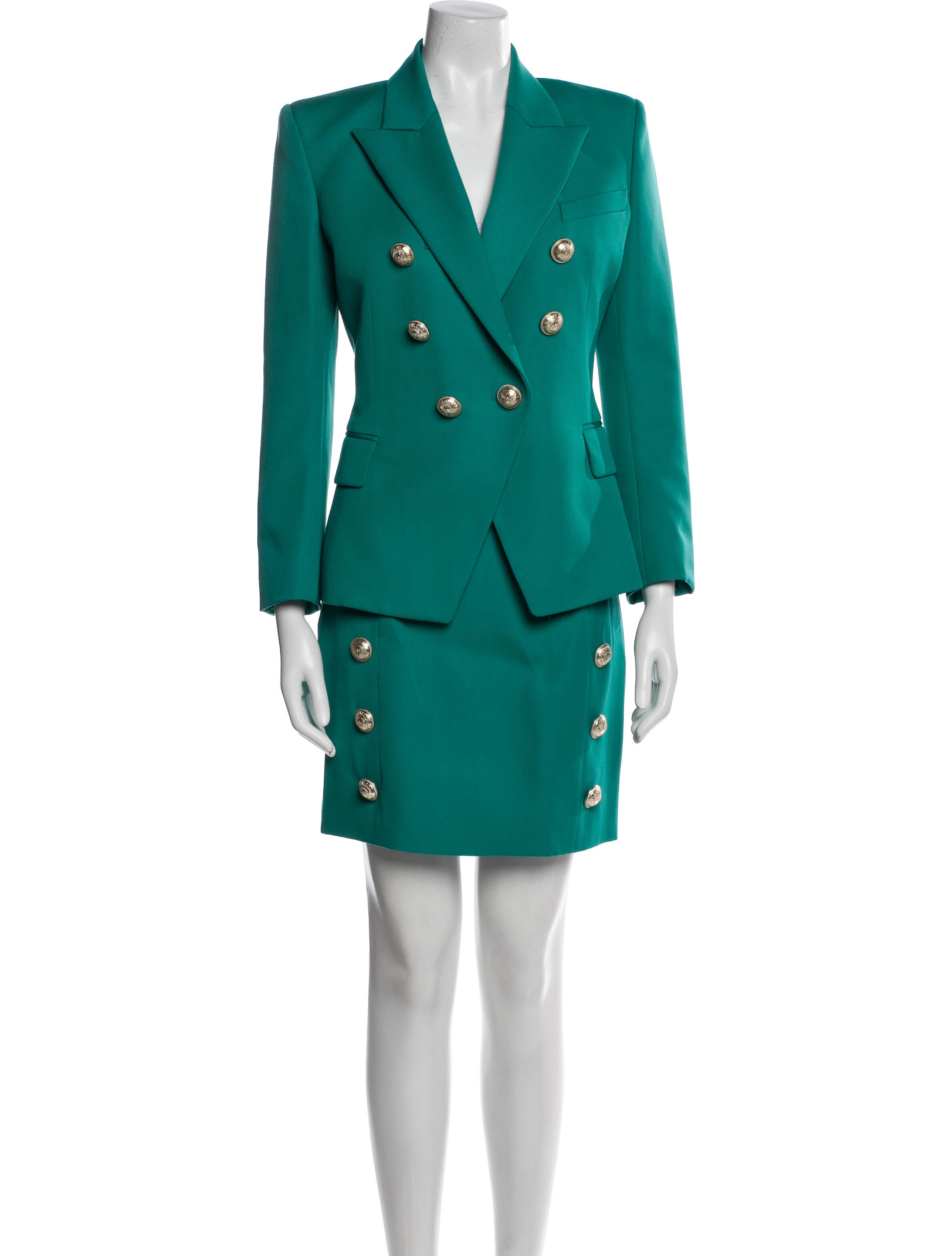 Balmain Wool Skirt Set