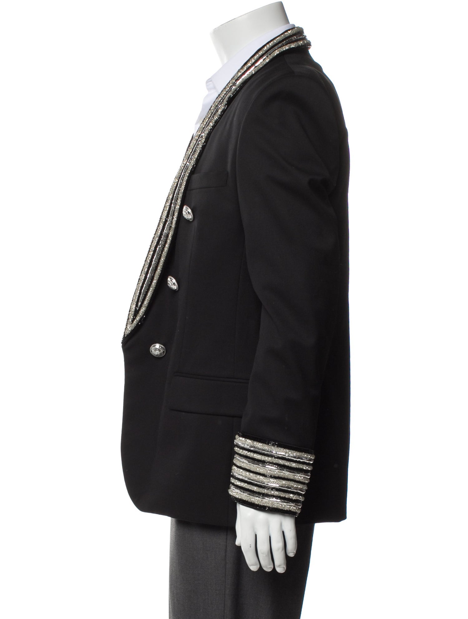 Balmain Wool Peacoat