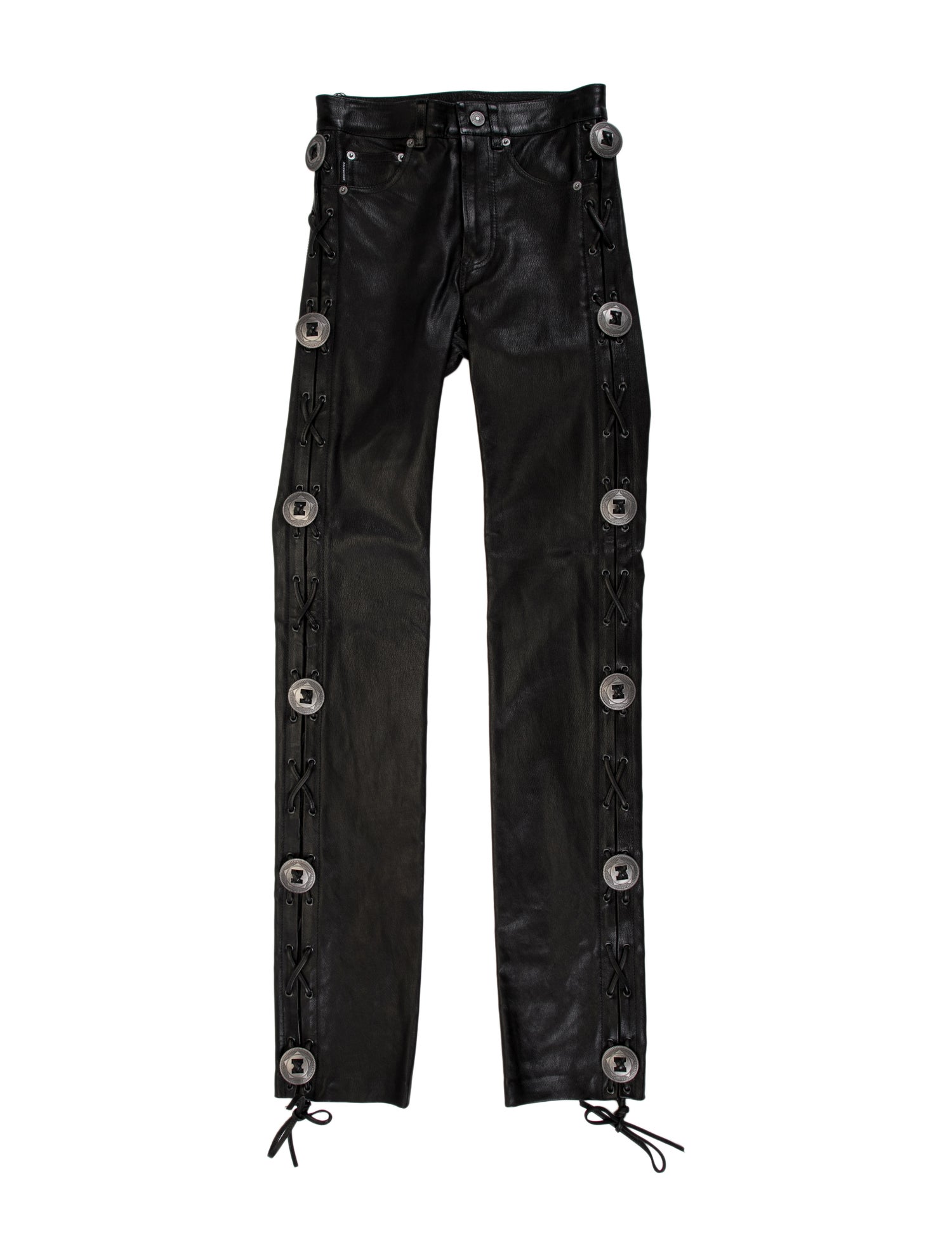 Balenciaga Calfskin Straight Leg Pants