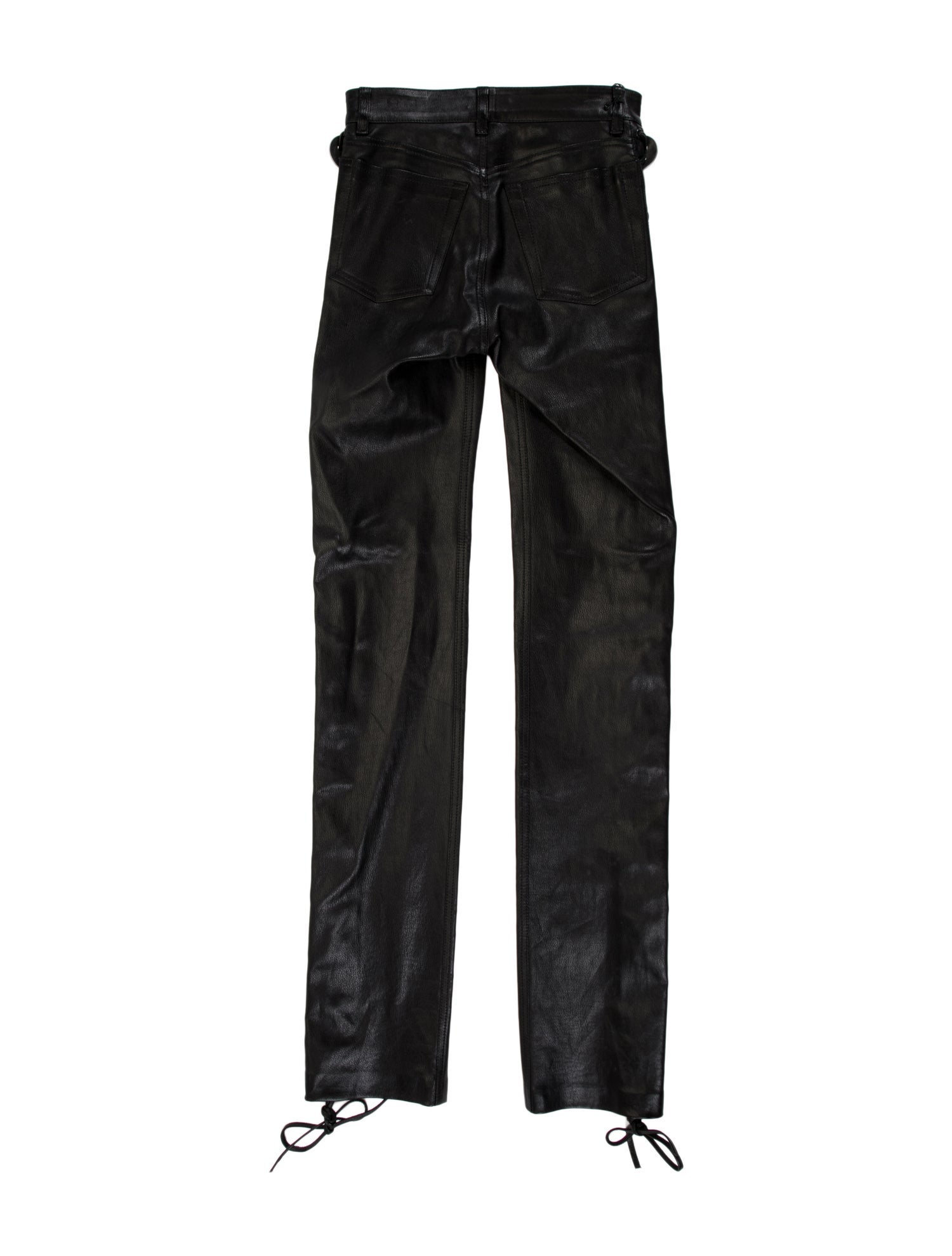 Balenciaga Calfskin Straight Leg Pants