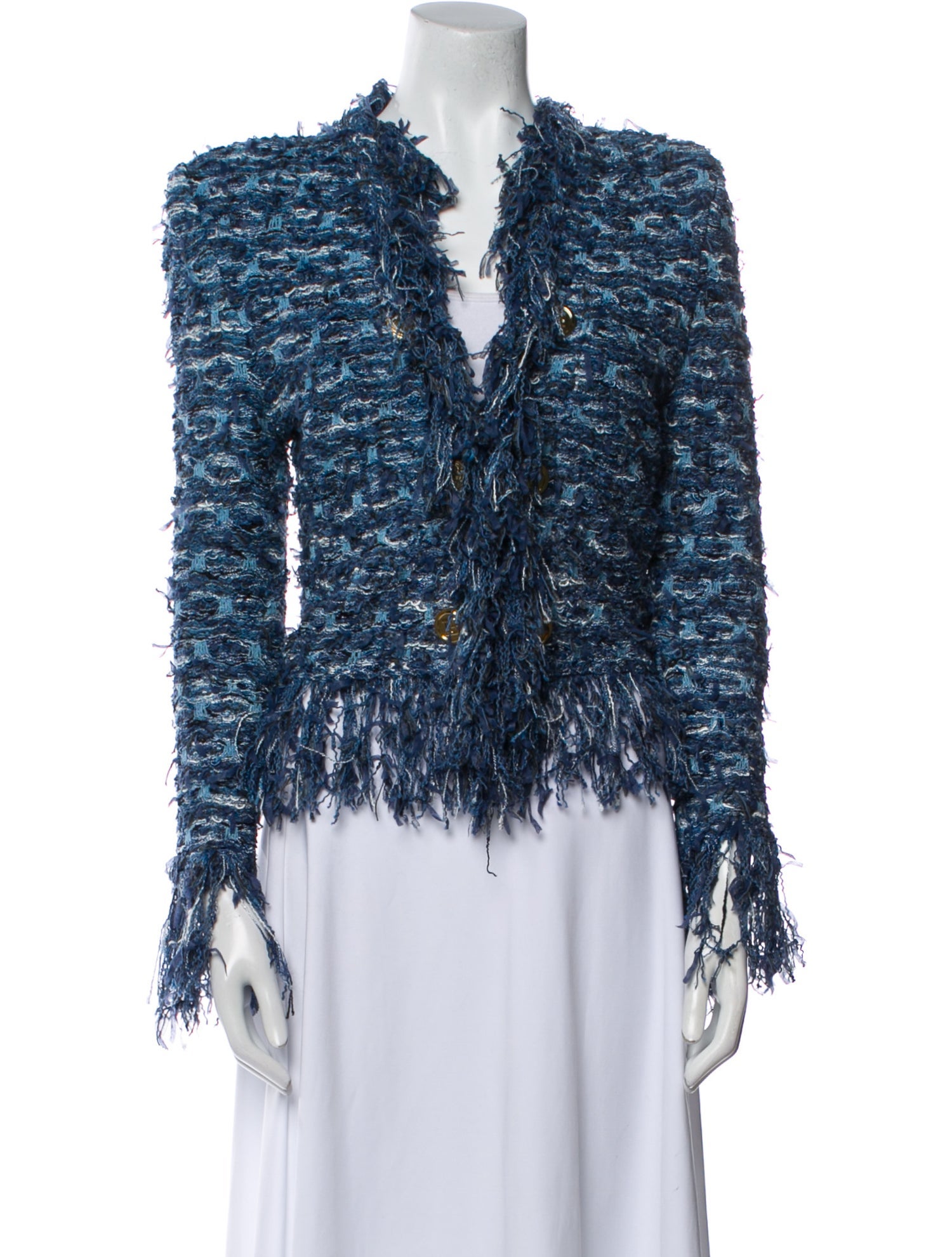 Balmain Tweed Pattern Jacket