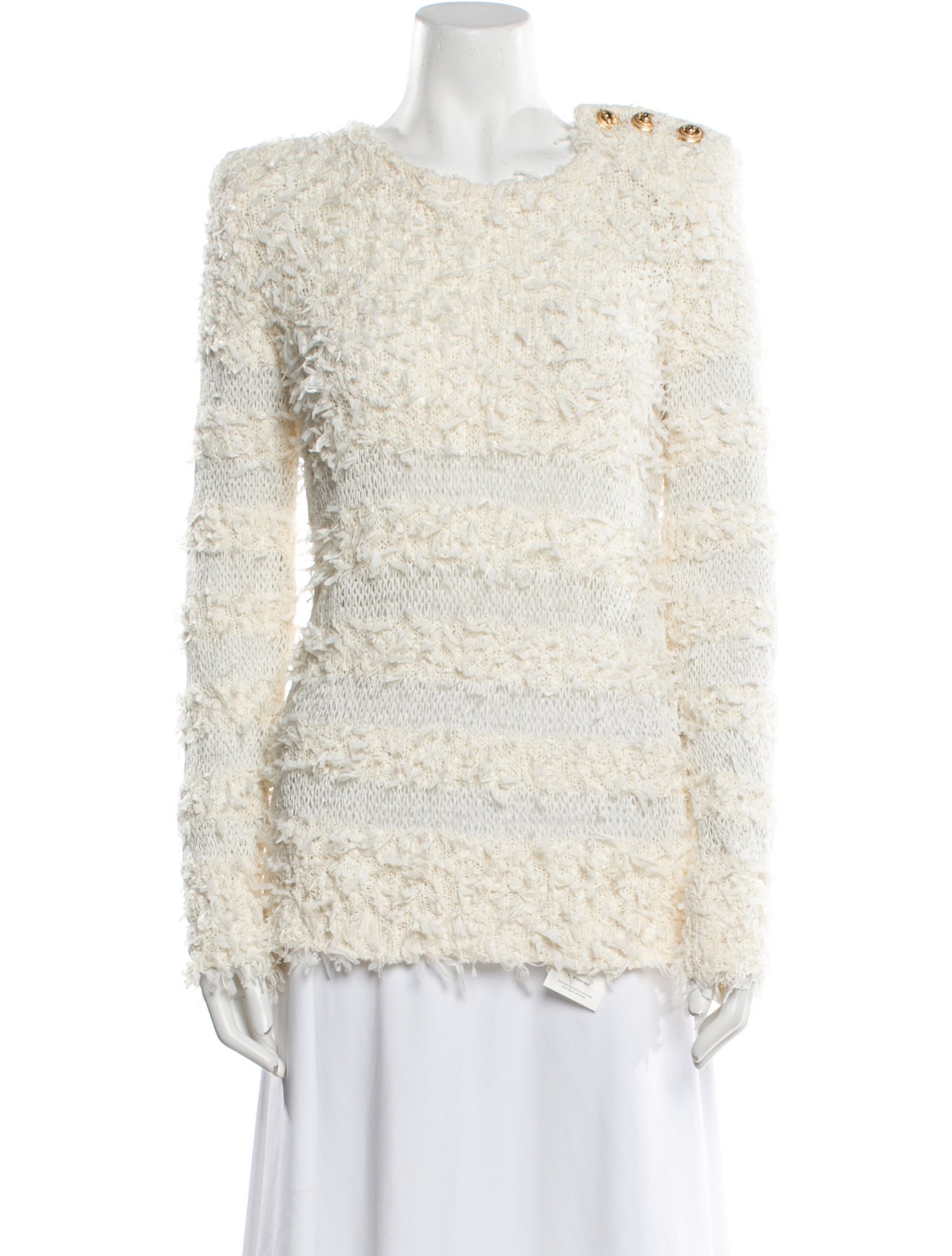 Balmain 2010's Scoop Neck Sweater
