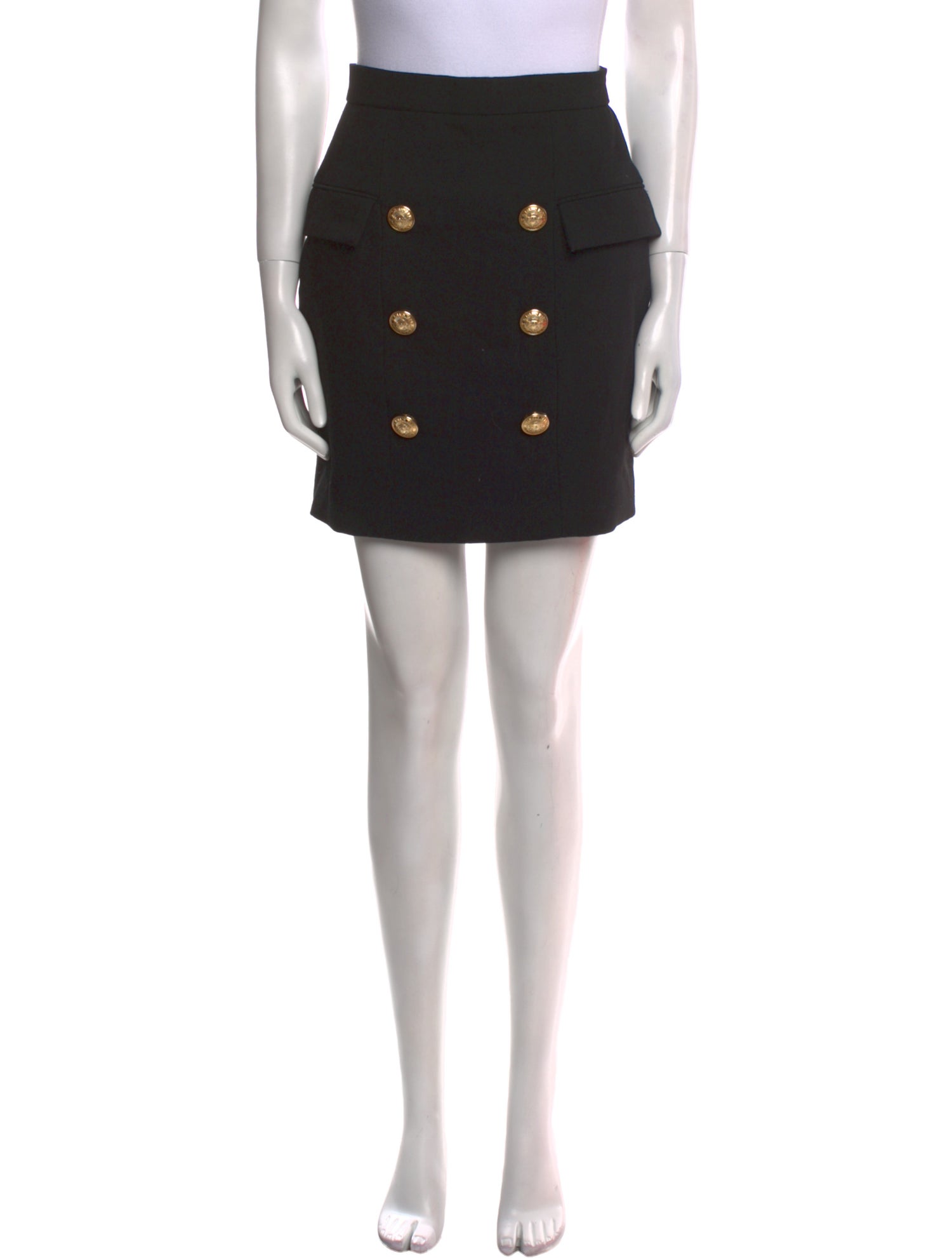 Balmain Wool Mini Skirt