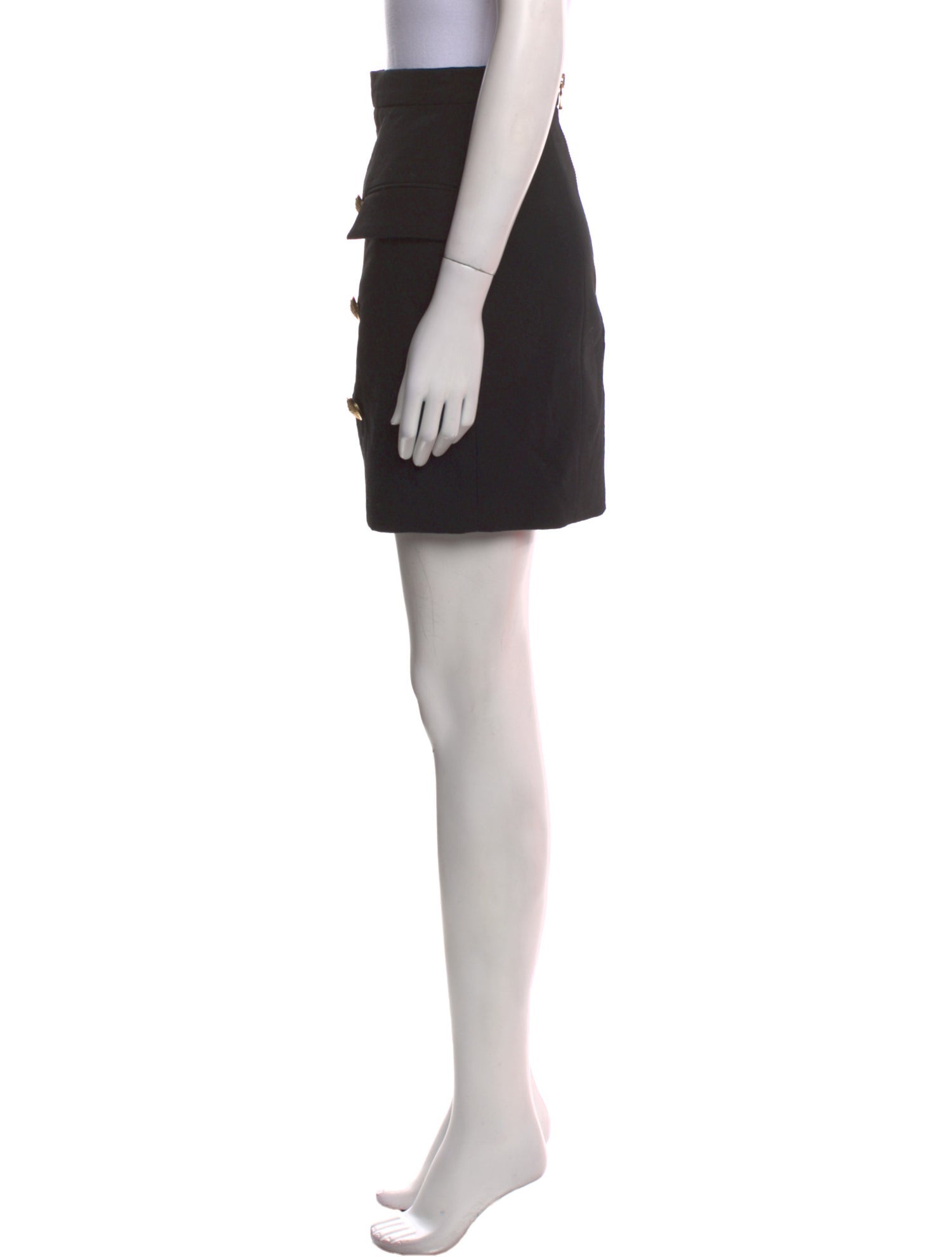 Balmain Wool Mini Skirt