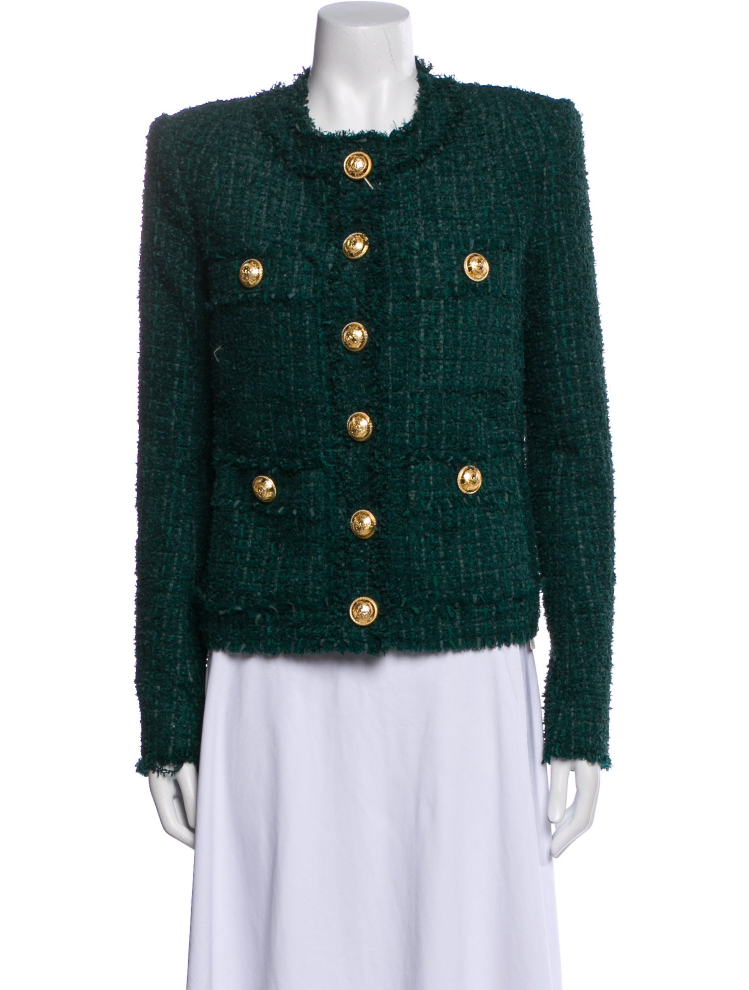 Balmain Tweed Pattern Evening Jacket w/ Tags