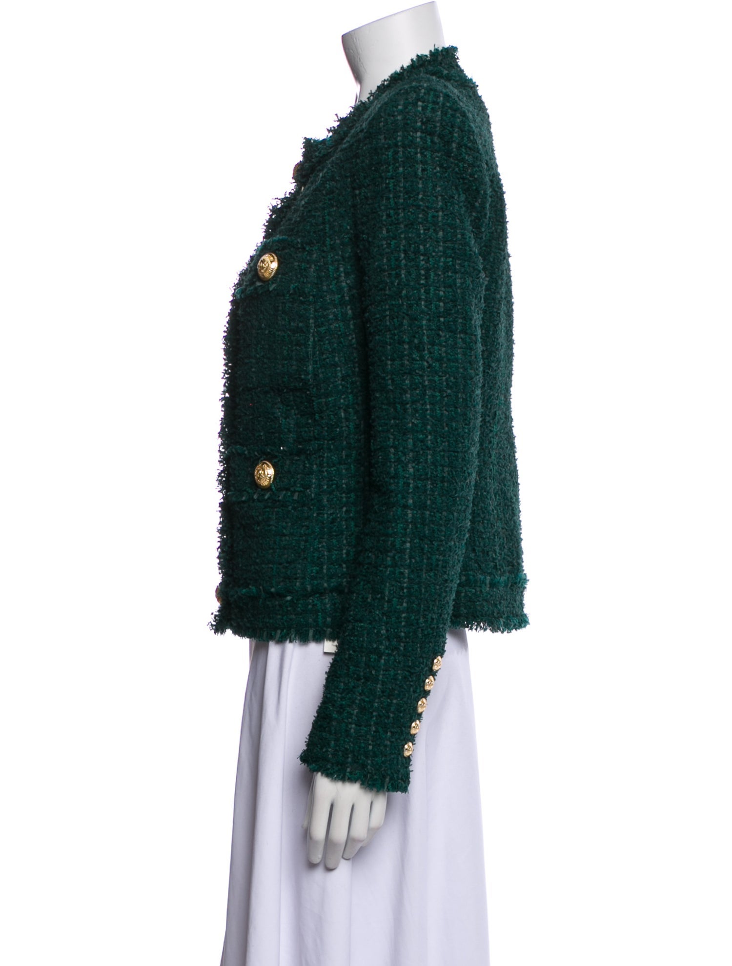 Balmain Tweed Pattern Evening Jacket w/ Tags