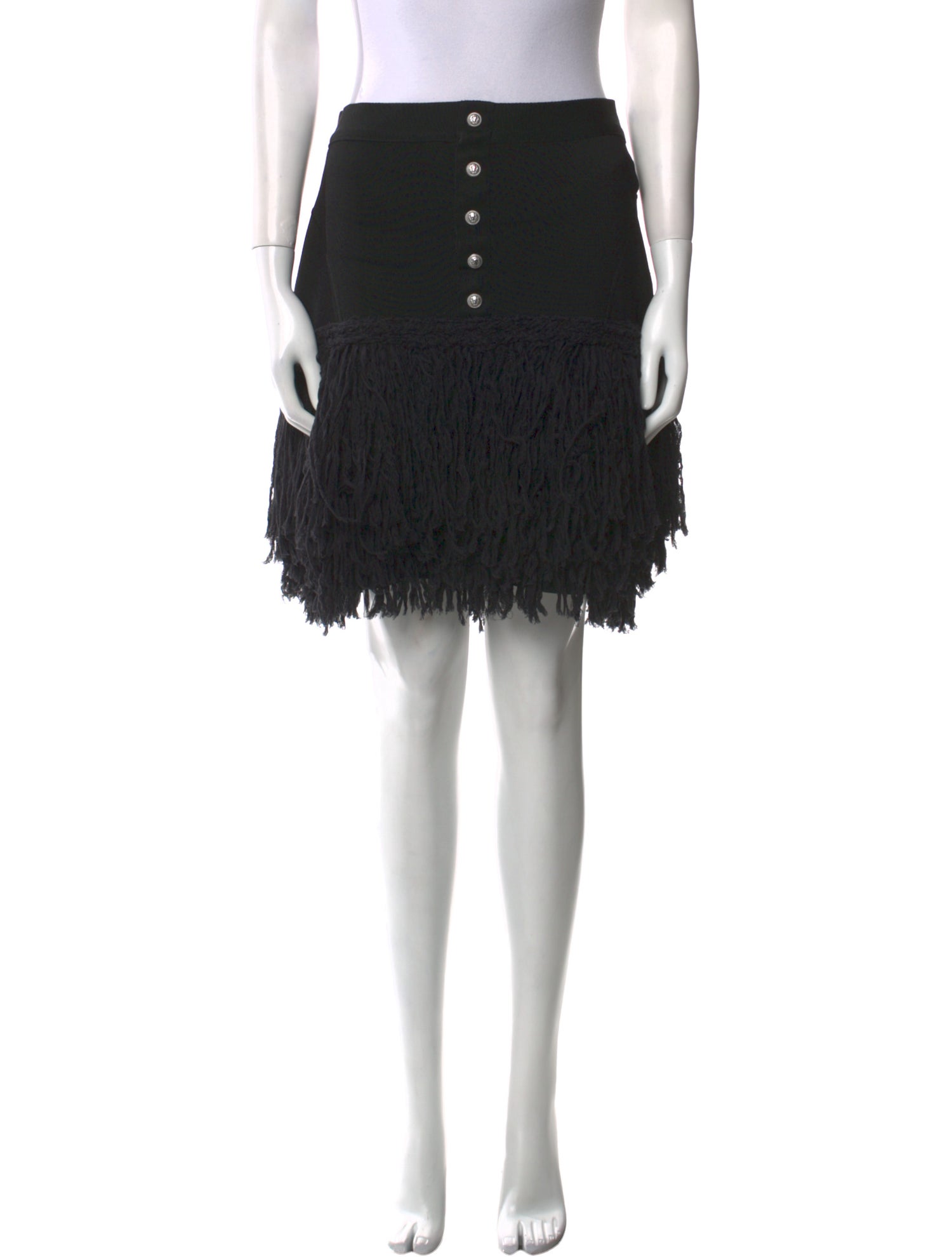 Balmain Ruffle Embellishment Mini Skirt