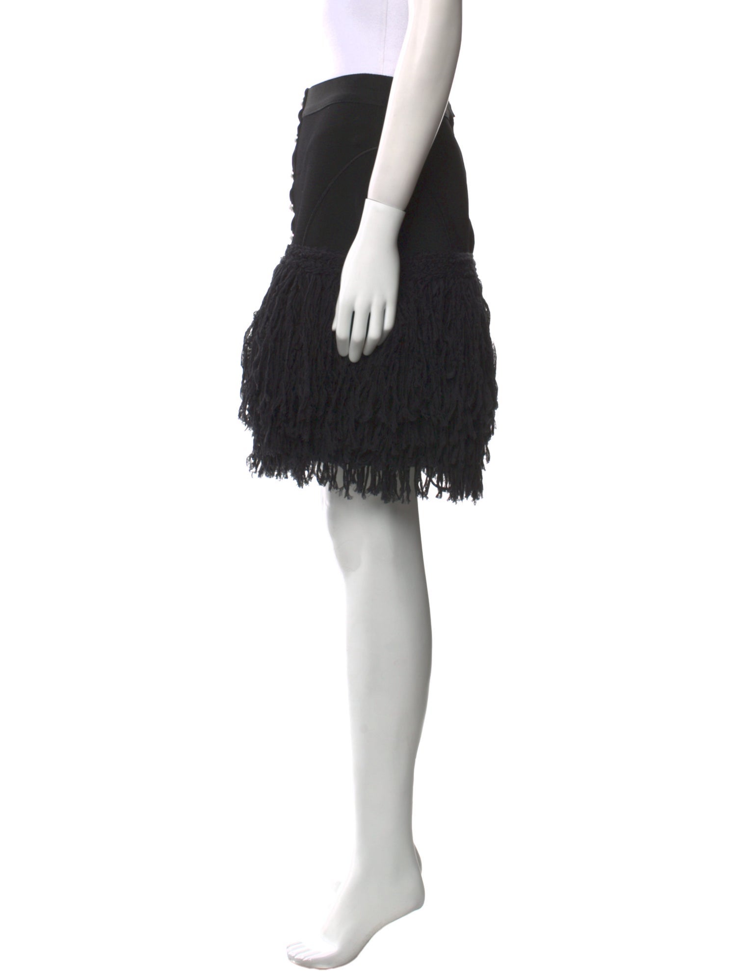 Balmain Ruffle Embellishment Mini Skirt