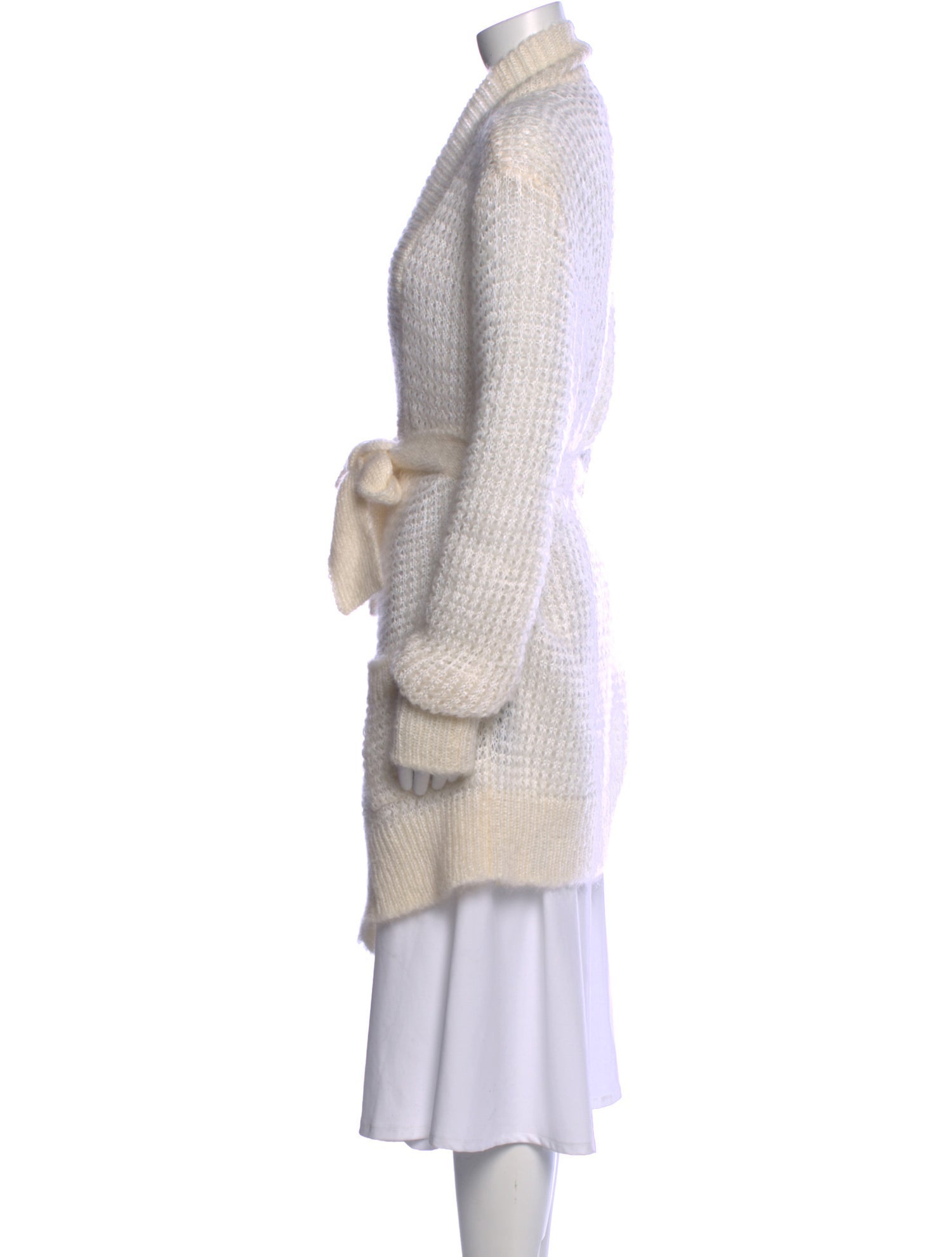 Balmain Mohair V-Neck Sweater