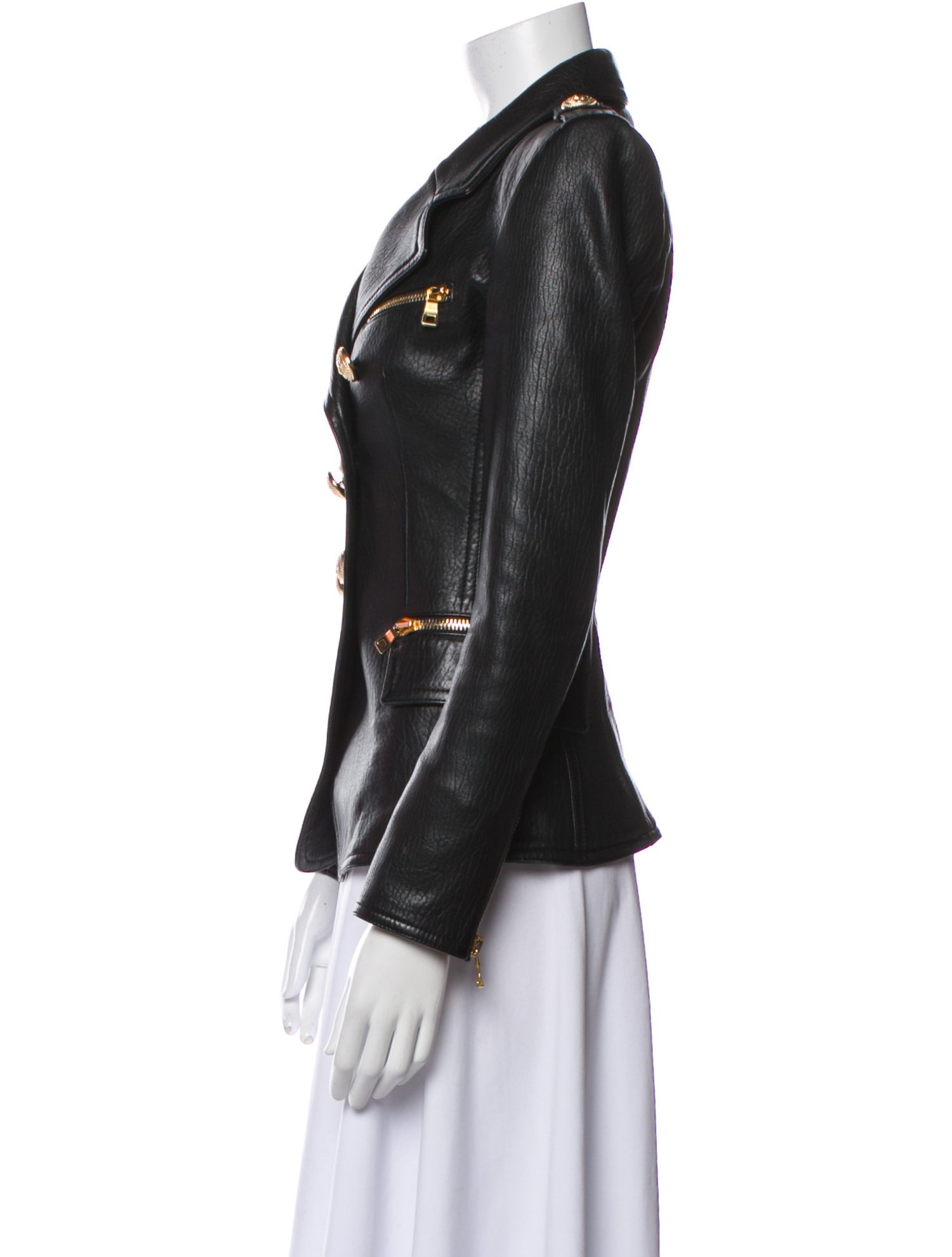 Balmain Lambskin Biker Jacket