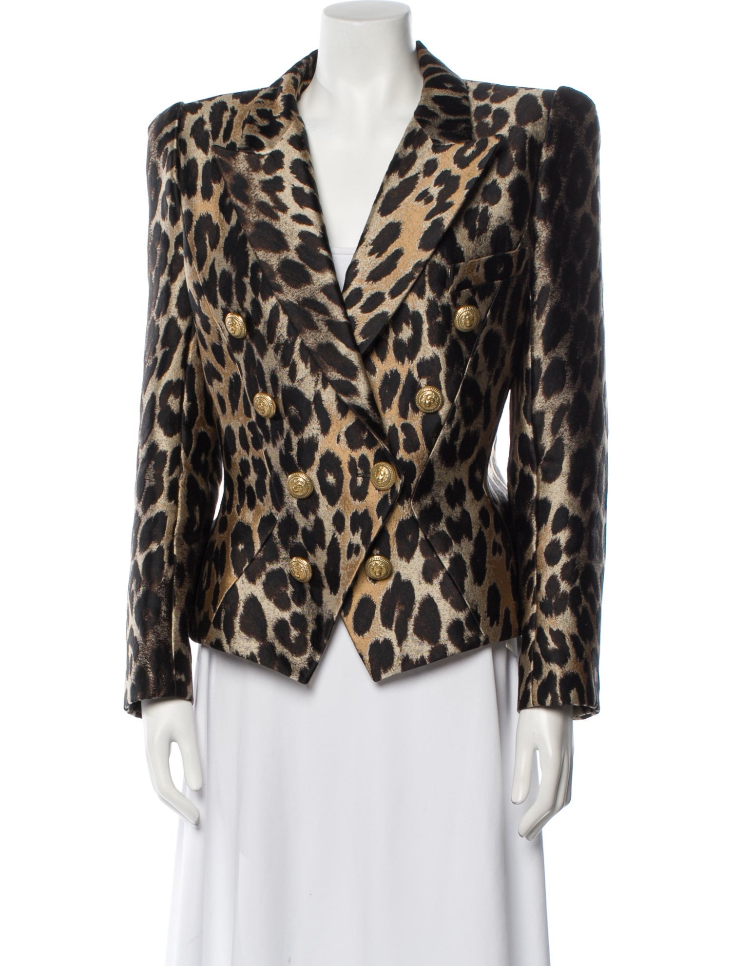 Balmain Animal Print Blazer