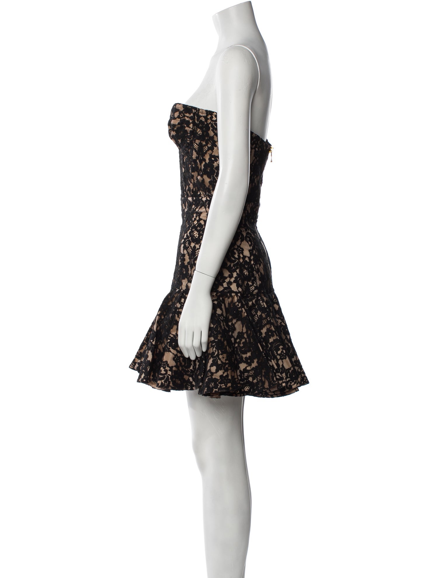 Balmain Lace Pattern Mini Dress