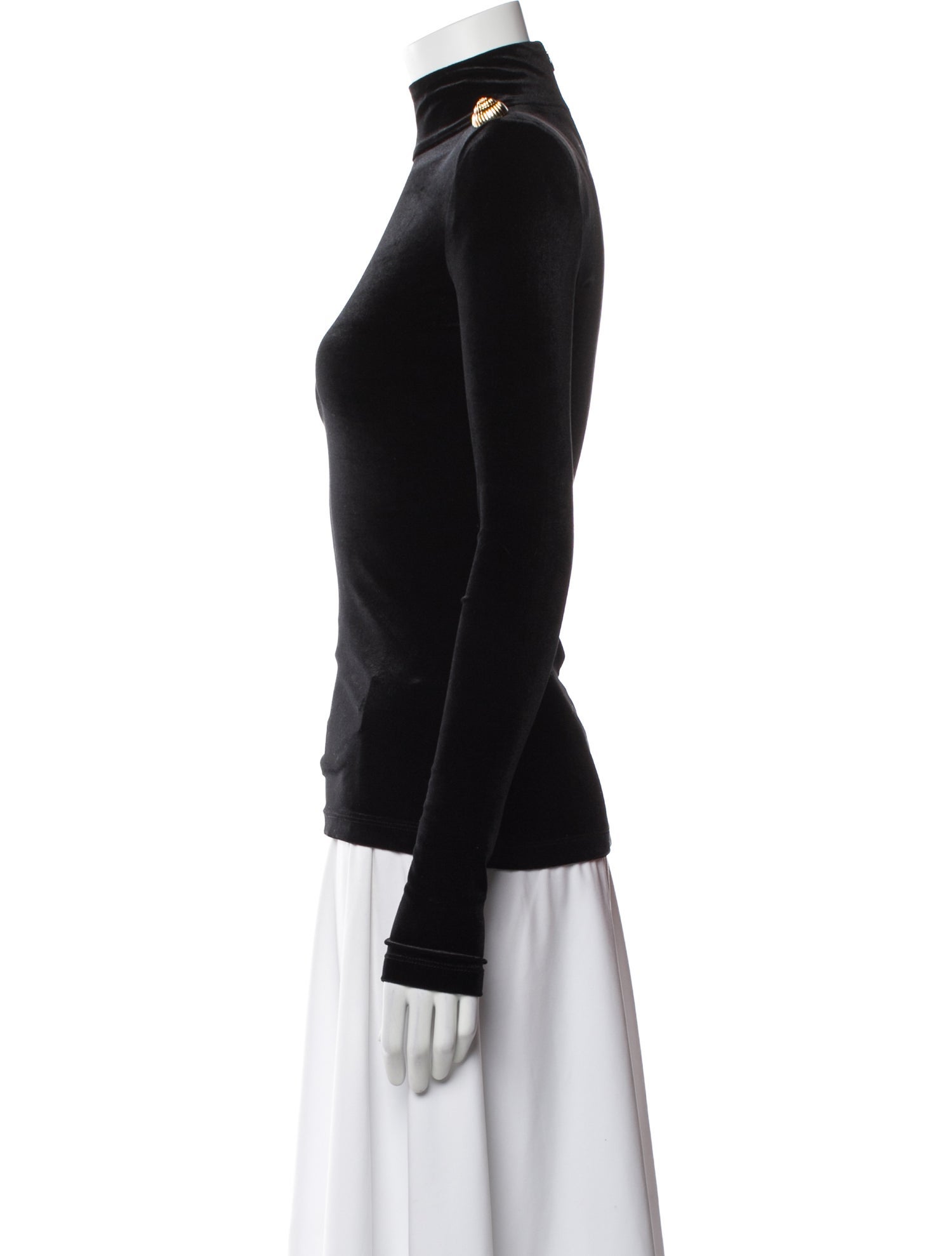 Balmain Turtleneck Long Sleeve Top