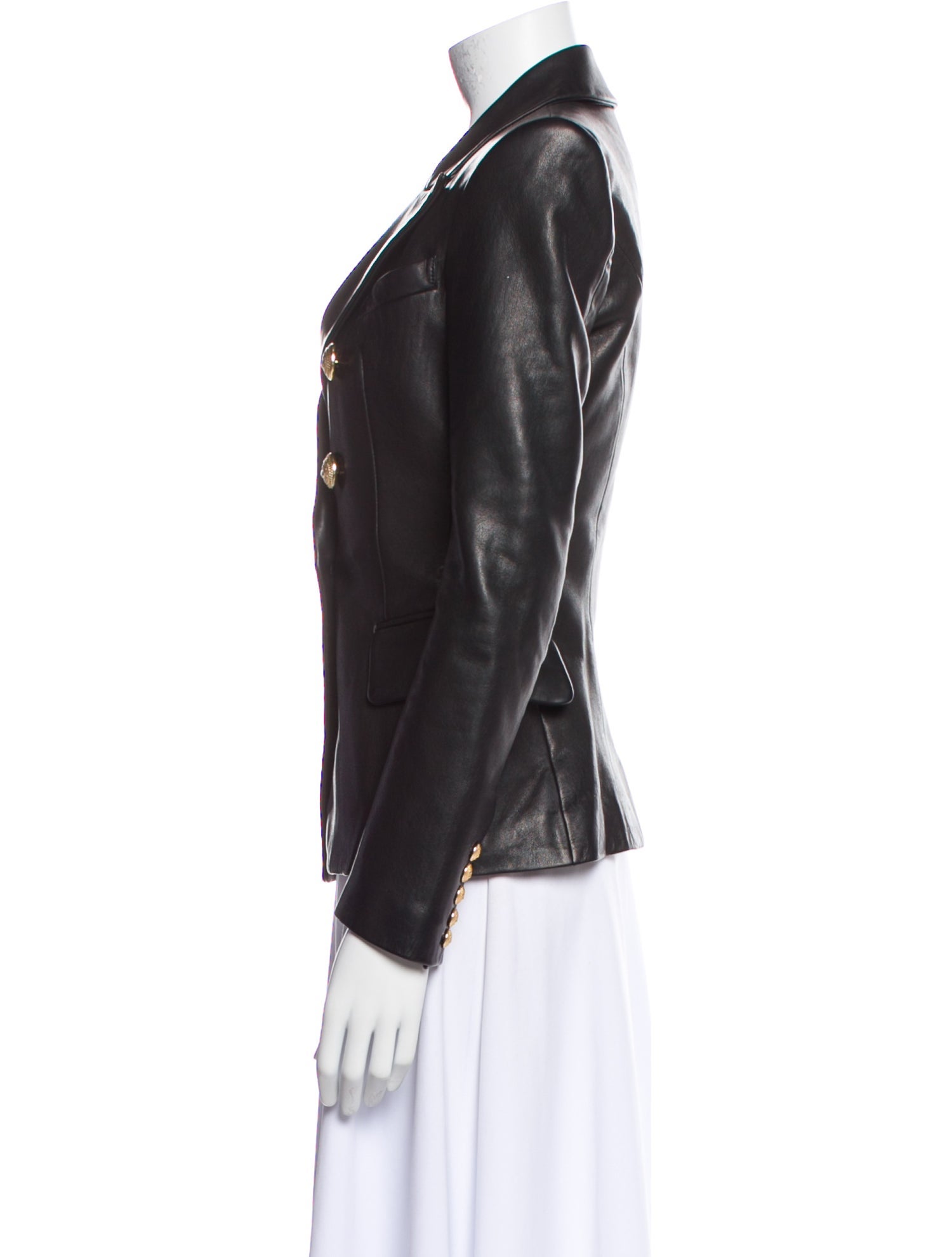 Balmain Leather Blazer