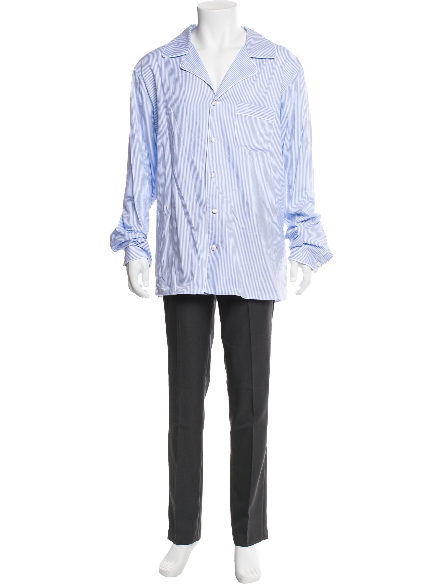 Balmain Striped Long Sleeve Shirt