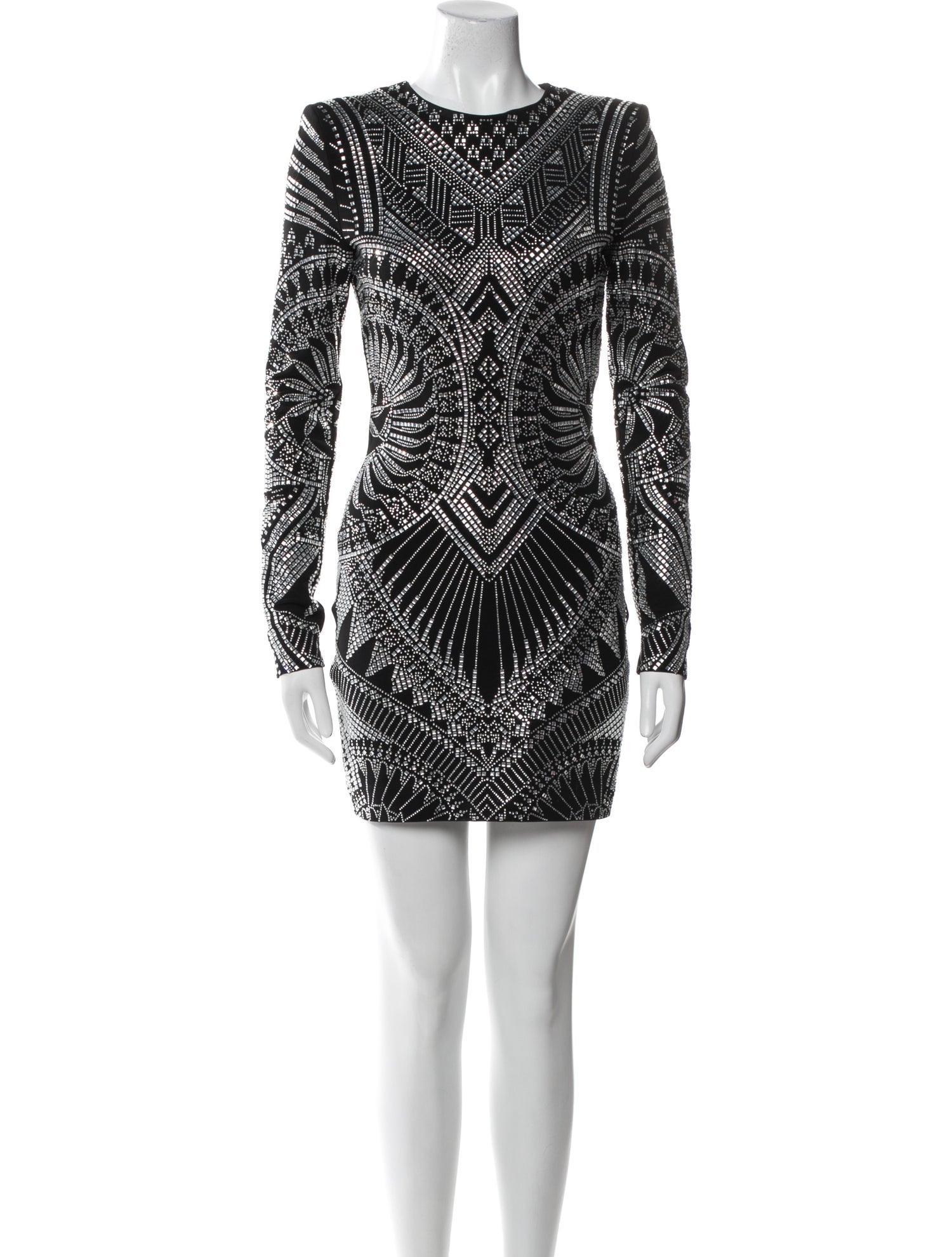 Balmain Crew Neck Mini Dress
