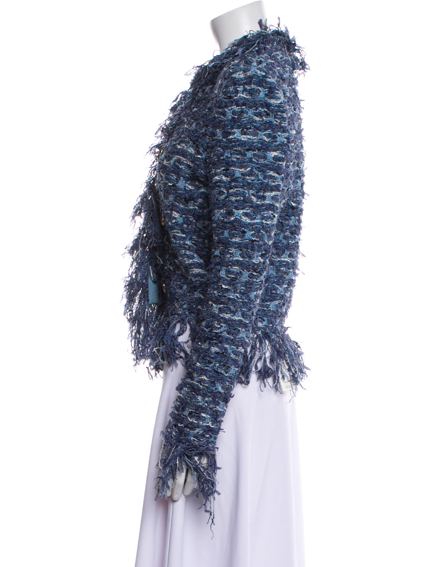 Balmain Tweed Pattern Evening Jacket w/ Tags