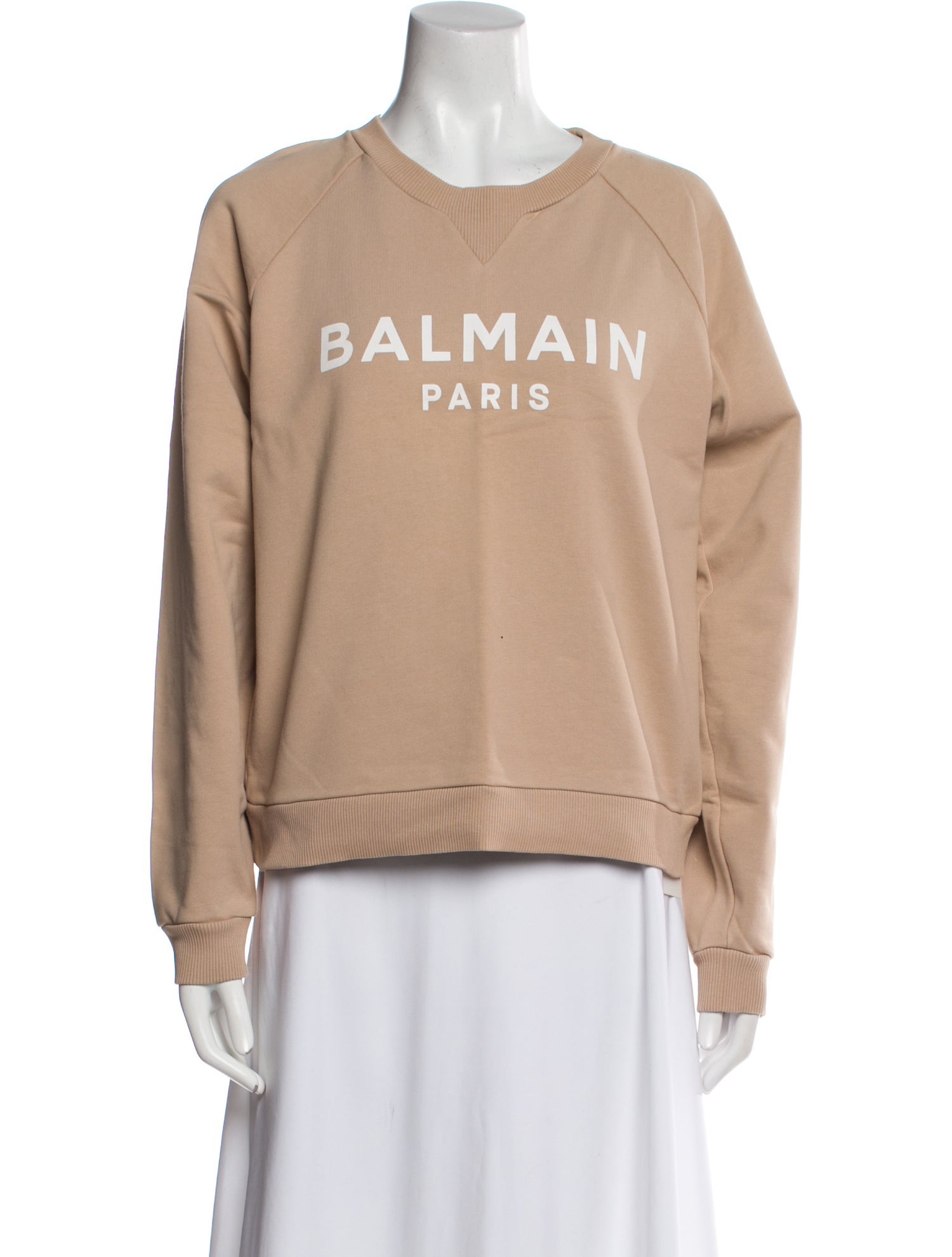 Balmain Graphic Print Crew Neck Sweatshirt